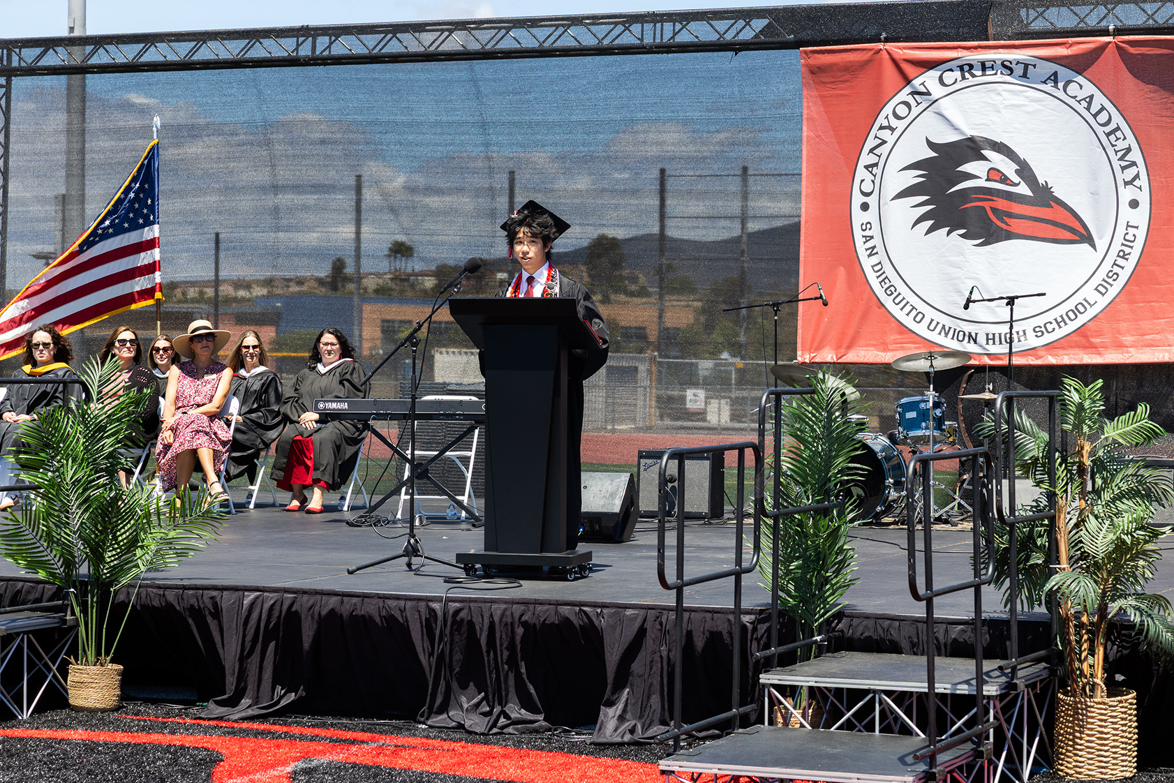 Student Joshua Suen encourages his fellow graduates to look ahead...