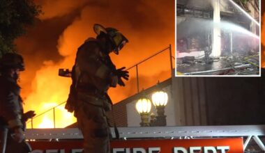 Fire breaks out in downtown LA, 100 firefighters at the scene