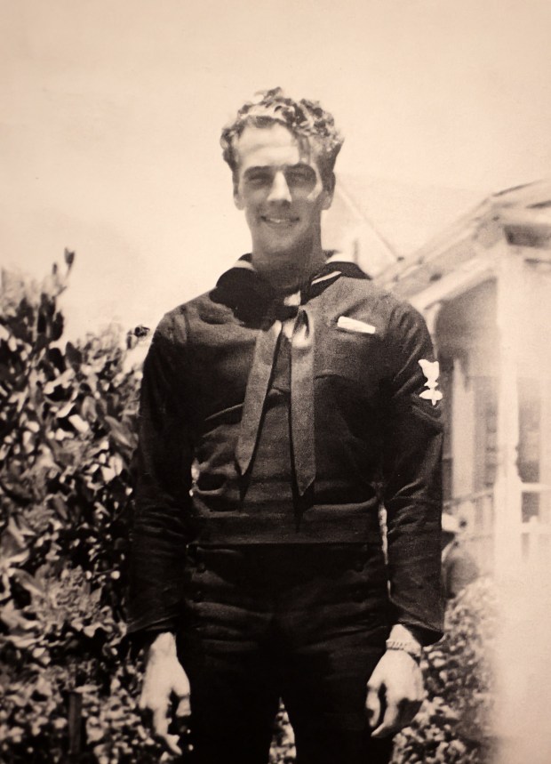 An undated photograph of Alfred J. Payne ,102, during a birthday celebration aboard the USS Hornet Sea, Air and Space Museum on Monday, May 4, 2026, in Alameda, Calif. Payne, is the last known survivor of USS Hornet (CV-8) that sank during the Battle of the Santa Cruz Islands in October 1942. (Aric Crabb/Bay Area News Group)