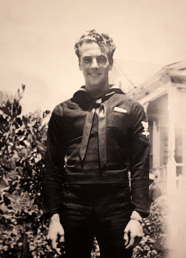 An undated photograph of Alfred J. Payne ,102, during a birthday celebration aboard the USS Hornet Sea, Air and Space Museum on Monday, May 4, 2026, in Alameda, Calif. Payne, is the last known survivor of USS Hornet (CV-8) that sank during the Battle of the Santa Cruz Islands in October 1942. (Aric Crabb/Bay Area News Group)
