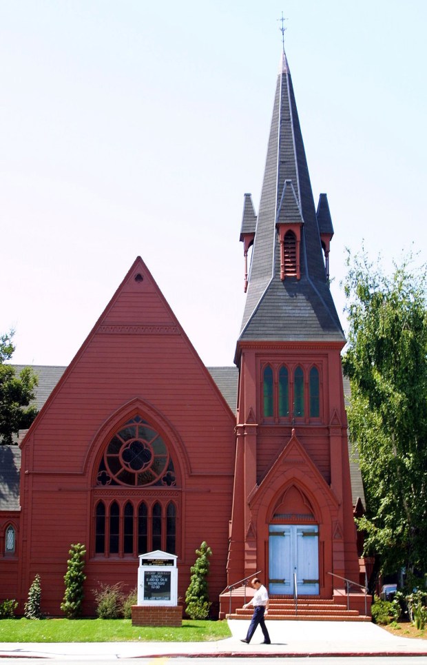 St. Augustine's Church on Telegraph Avenue in Oakland on Friday, August 9, 2002. The church is one of 13 locations across the East Bay that the Roman Catholic Diocese of Oakland plans to close, citing a years-long reorganization to address flagging attendance. (Nick Lammers/Bay Area News Group archive)