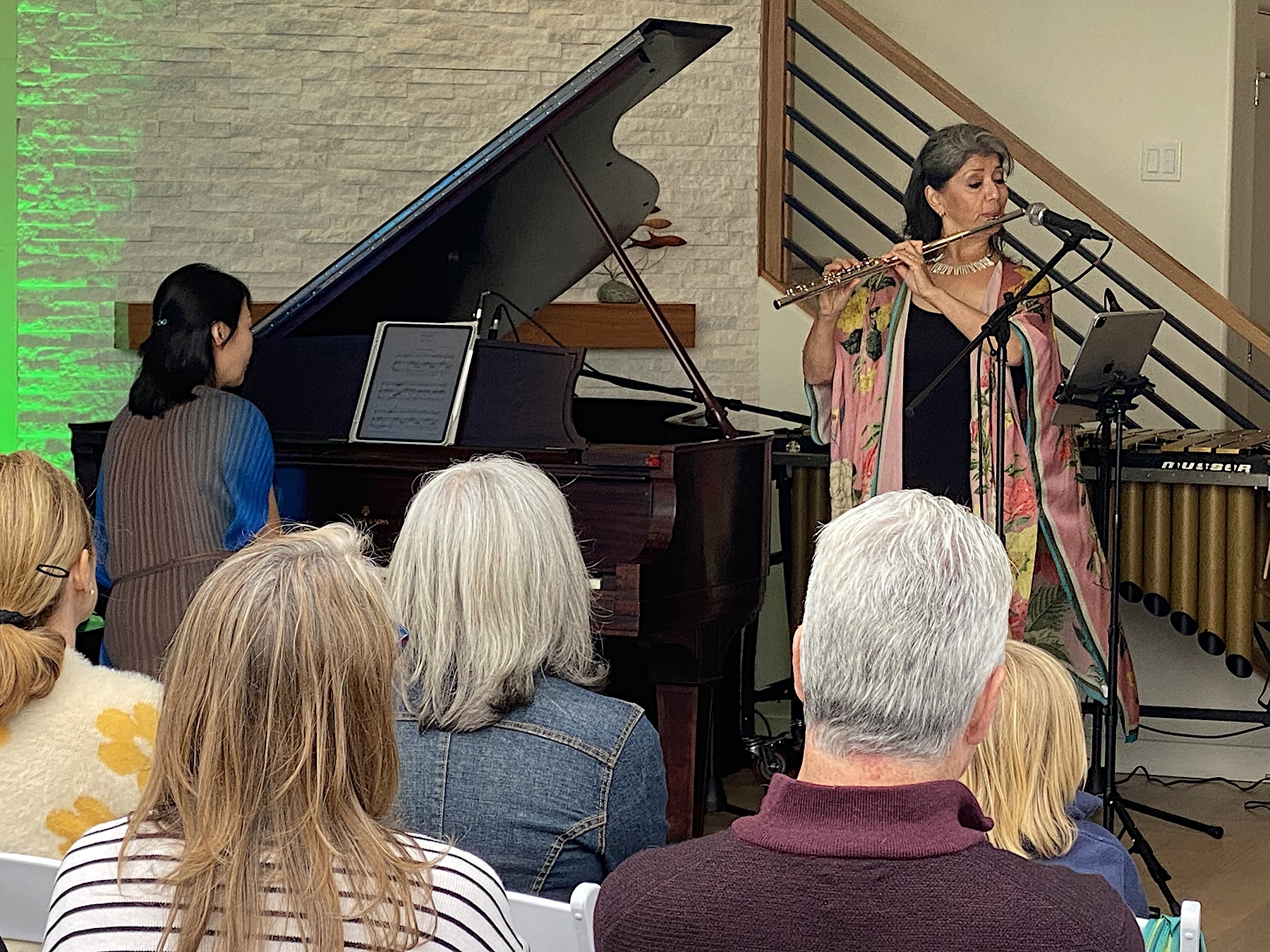 Cho-Hyun (piano) and Elena Yarritu (flute) (Maurice Hewitt)