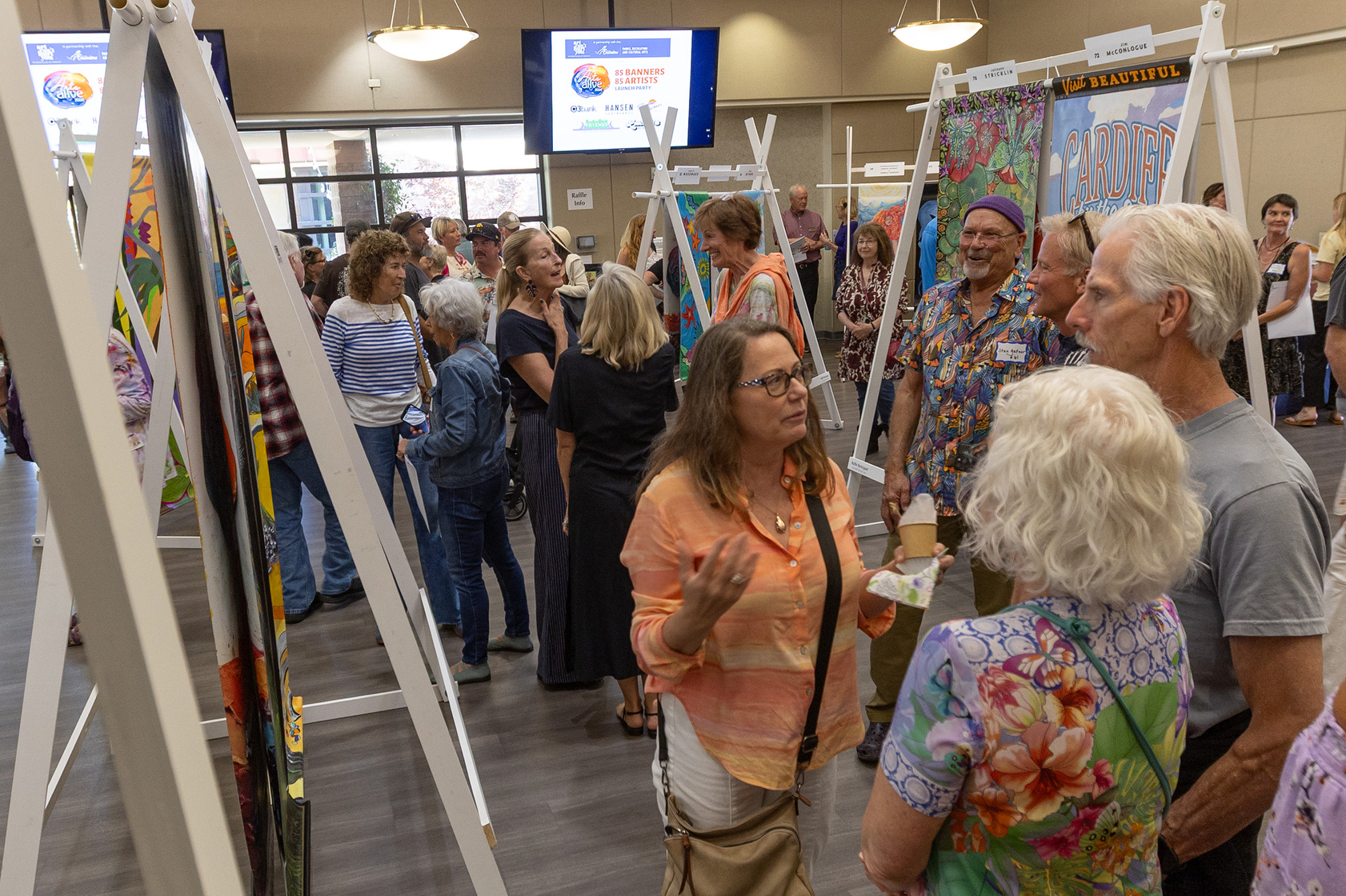 Encinitas Arts Alive Banner Exhibition at the Community Center (Jon...