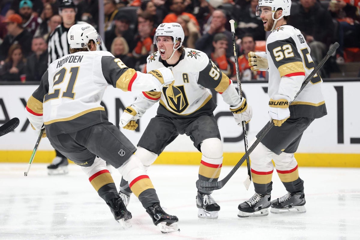 Golden Knights’ Mitch Marner scores dazzling between-the-legs goal with back to net