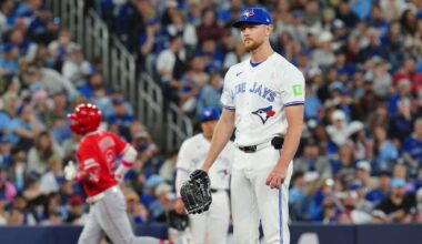 Still without a set role, Eric Lauer struggles again in Toronto Blue Jays’ loss to Los Angeles Angels in series finale