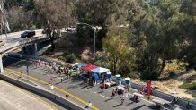 The northbound lanes of SR-163 were closed to traffic for several hours, Sunday, allowing runners to complete their races, May 31, 2026.