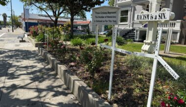 Vandalism at Oakland Catholic church known for peace and justice displays