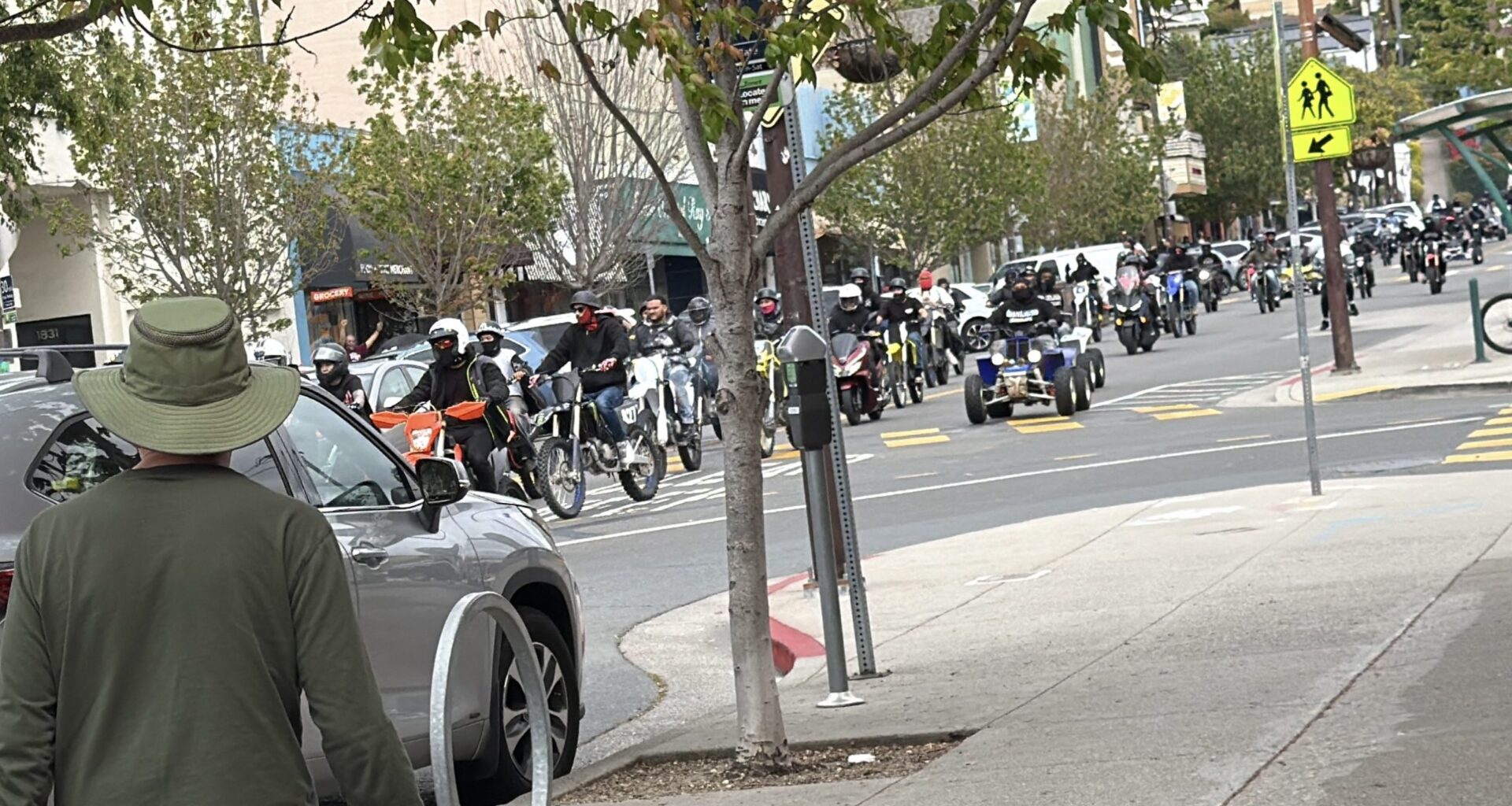 Dirt bikes, ATV riders swept through Berkeley before police trapped them on Bay Bridge