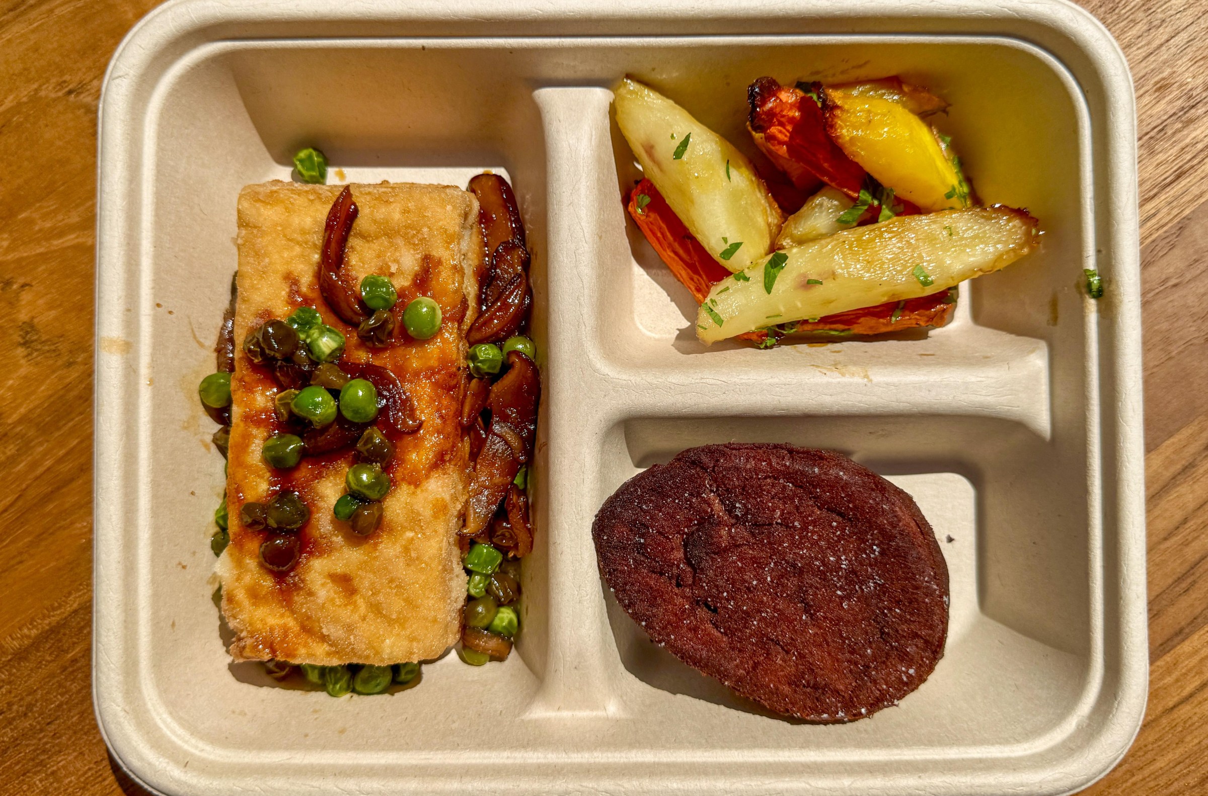 Tofu with carrots and sweet potato at Laurel Supply.