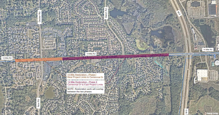 42-inch water main on 14 Mile Road in Oakland County restored, says GLWA