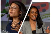 Mayoral candidates Rae Huang and Nithya Raman