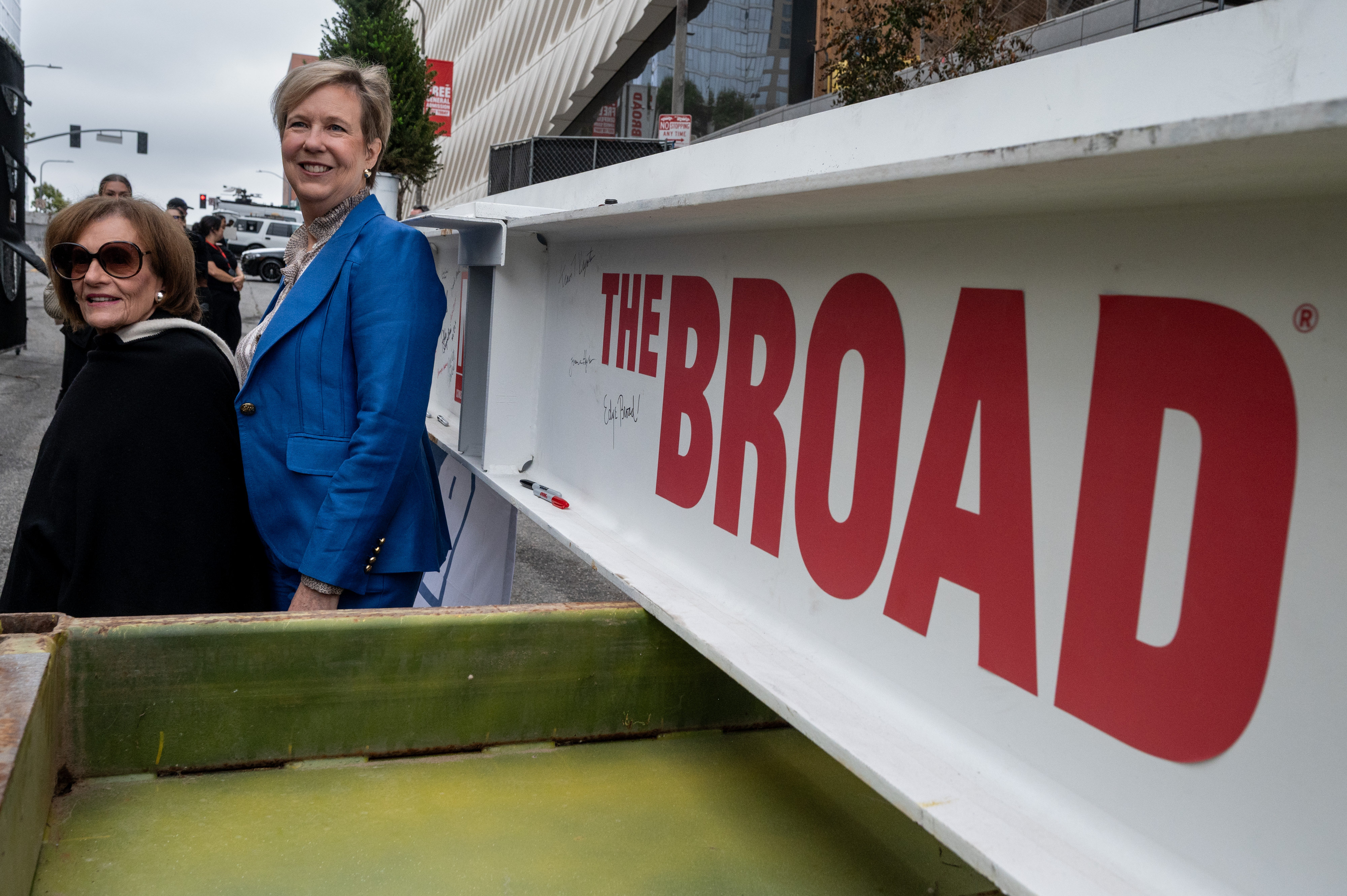 Edye Broad, left, and Joanne Heyler, Director and President of...