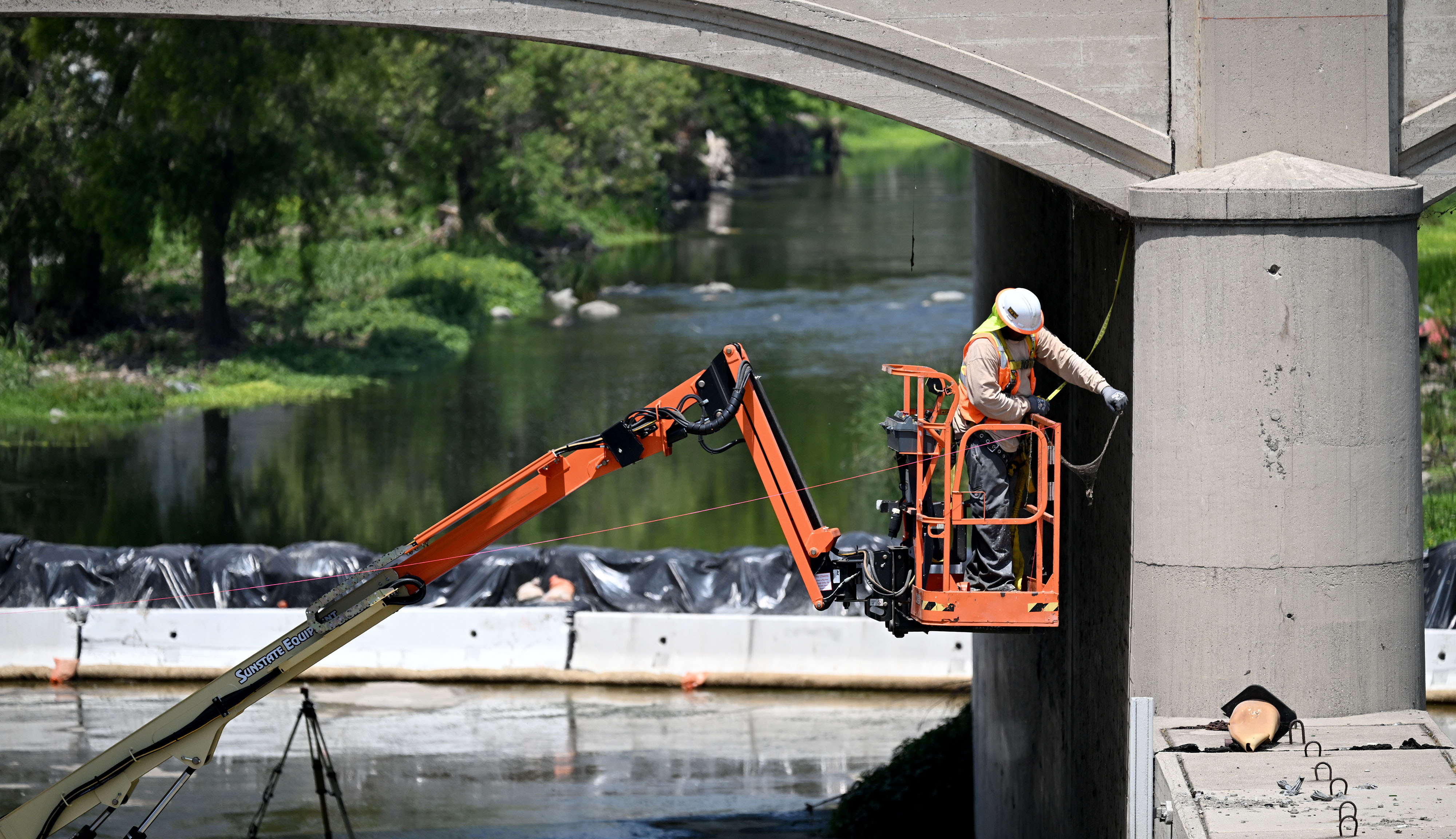 The Glendale Hyperion Bridge, a historic landmark that crosses the...