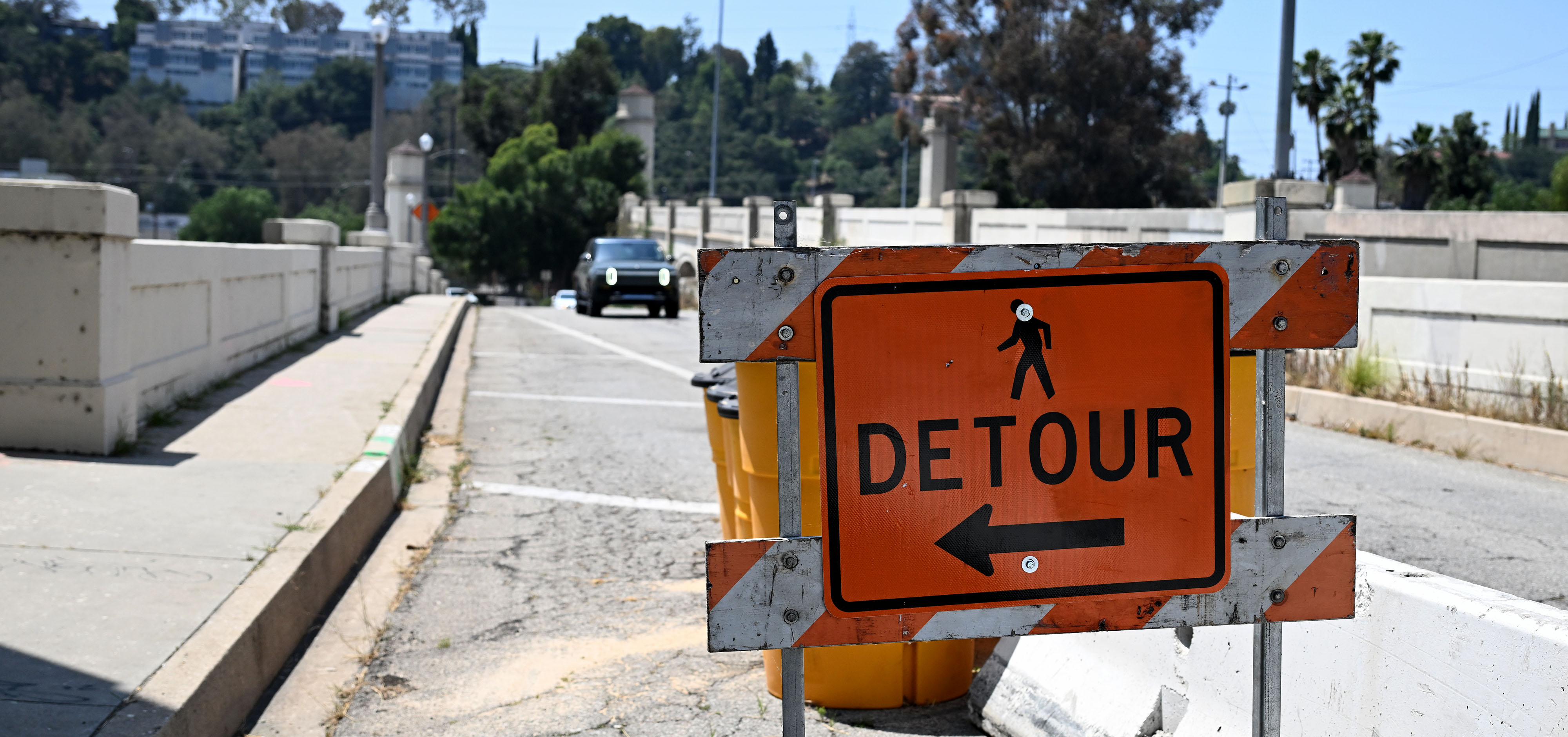 The Glendale Hyperion Bridge, a historic landmark that crosses the...