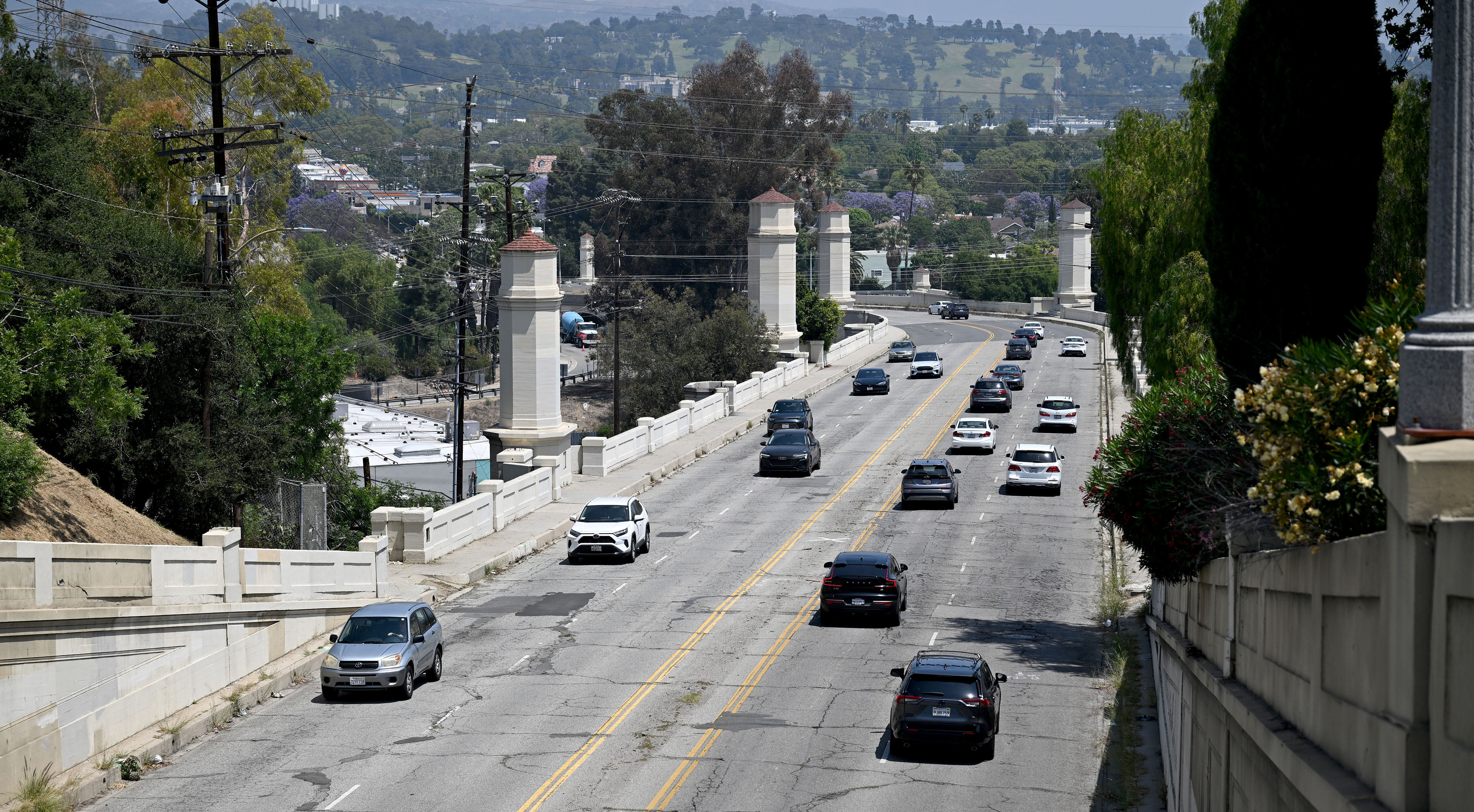 The Glendale Hyperion Bridge, a historic landmark that crosses the...