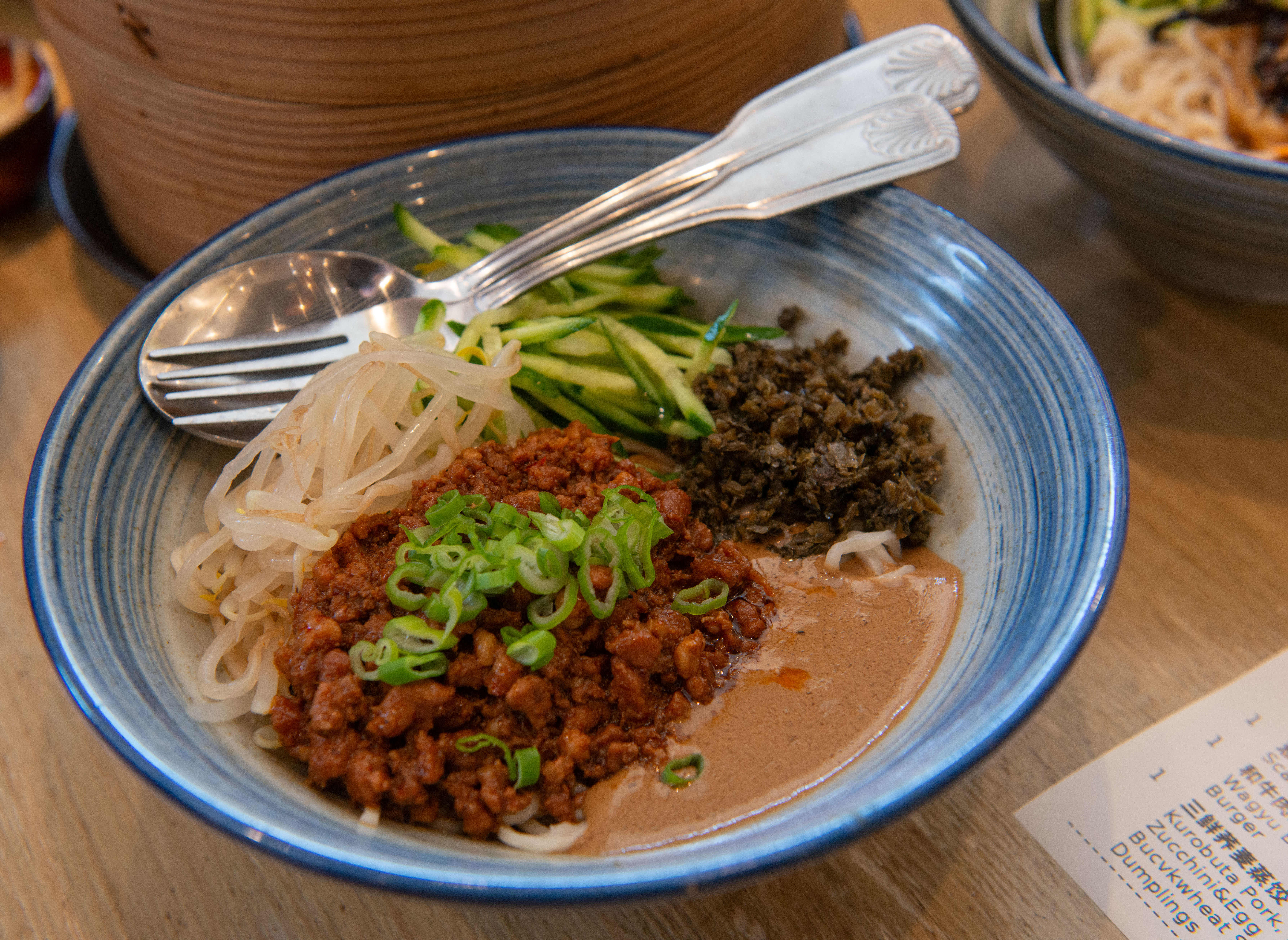 A bowl of Sichuan Dan Dan Noodles at the recently...