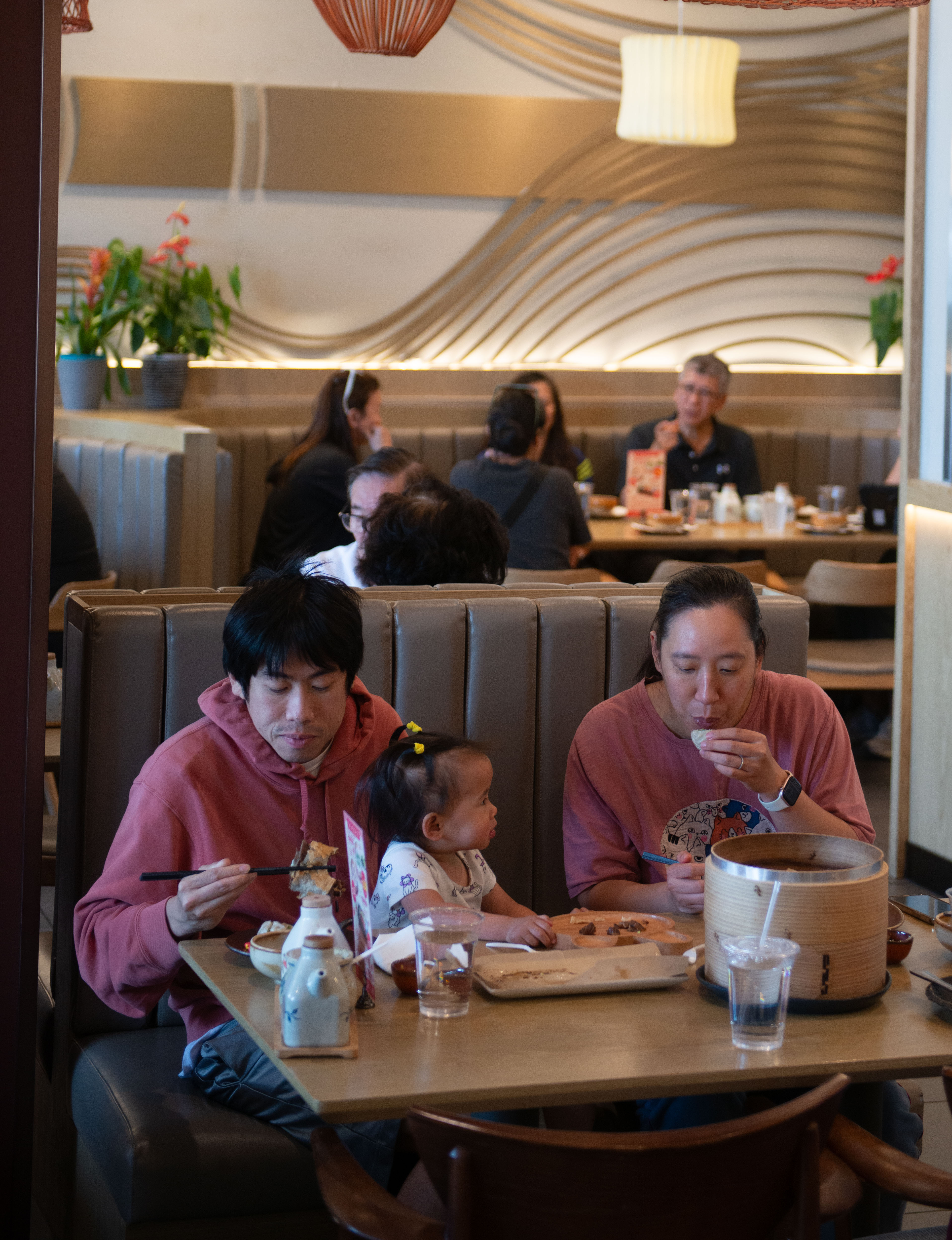 Customers eat lunch at the recently Michelin listed restaurant Good...