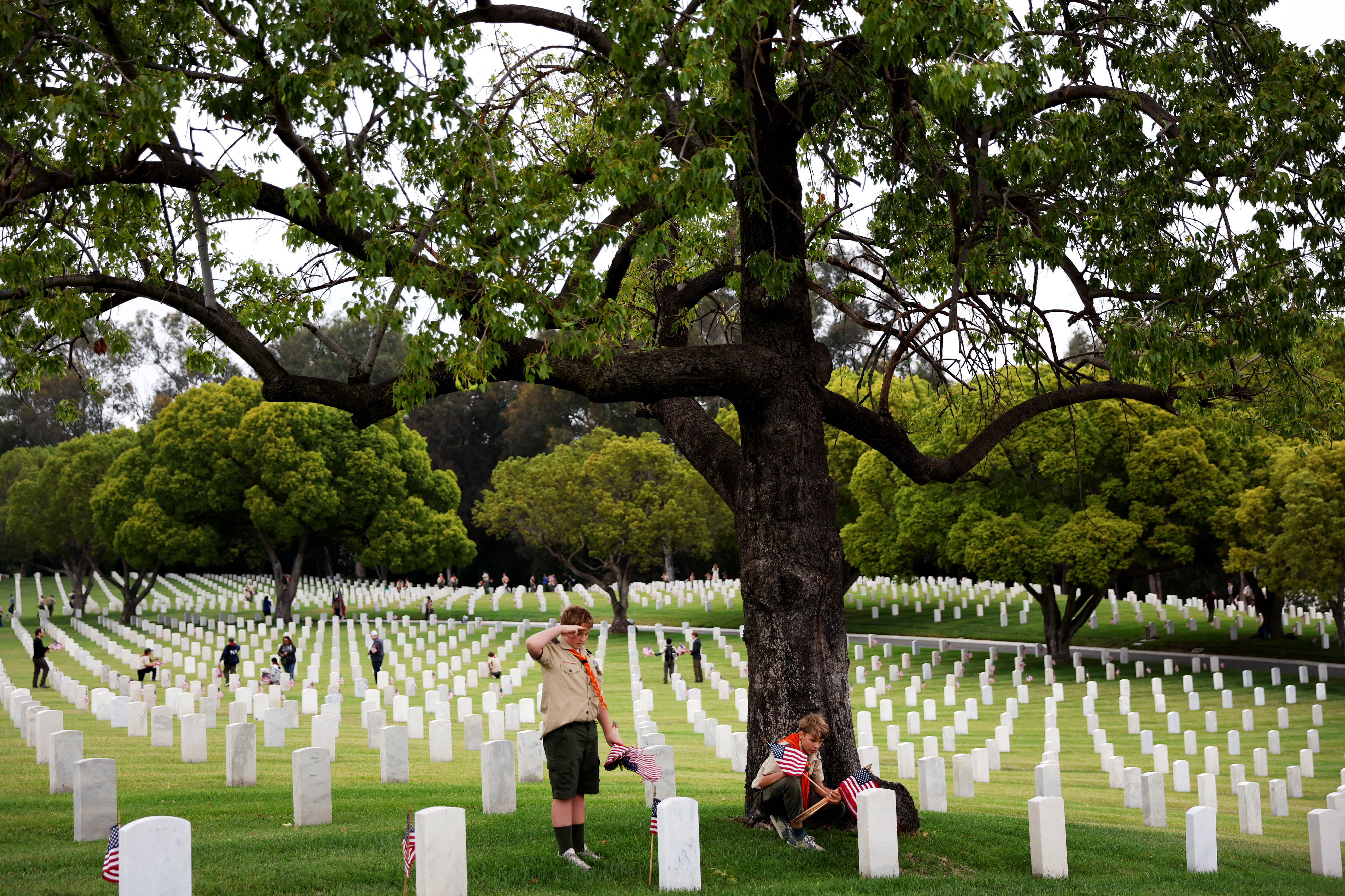 Scouts from Western Los Angeles County Council, Scouting America placed...