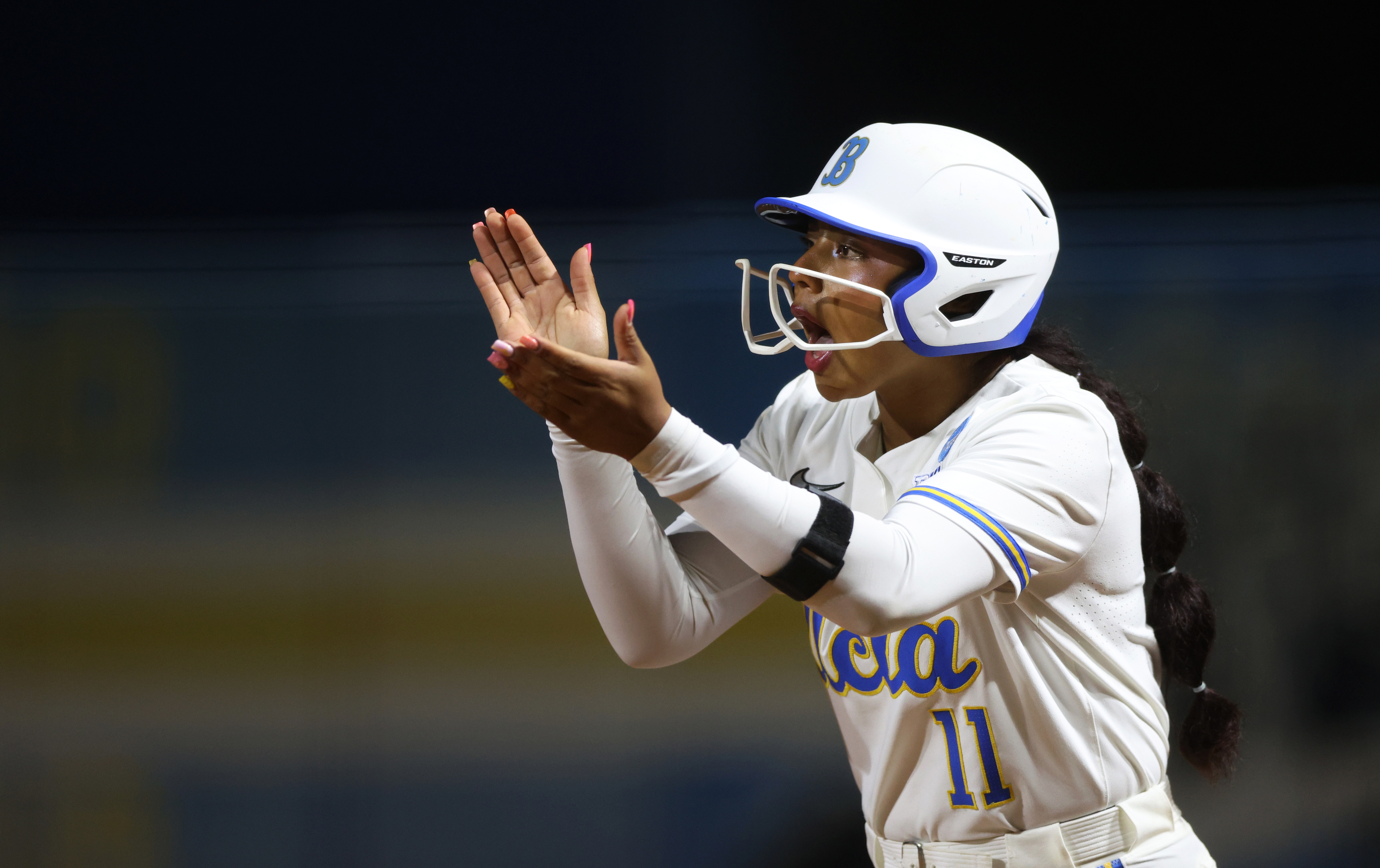 UCLAâs Soo-Jin Berry tries to rally the Bruins after reaching...
