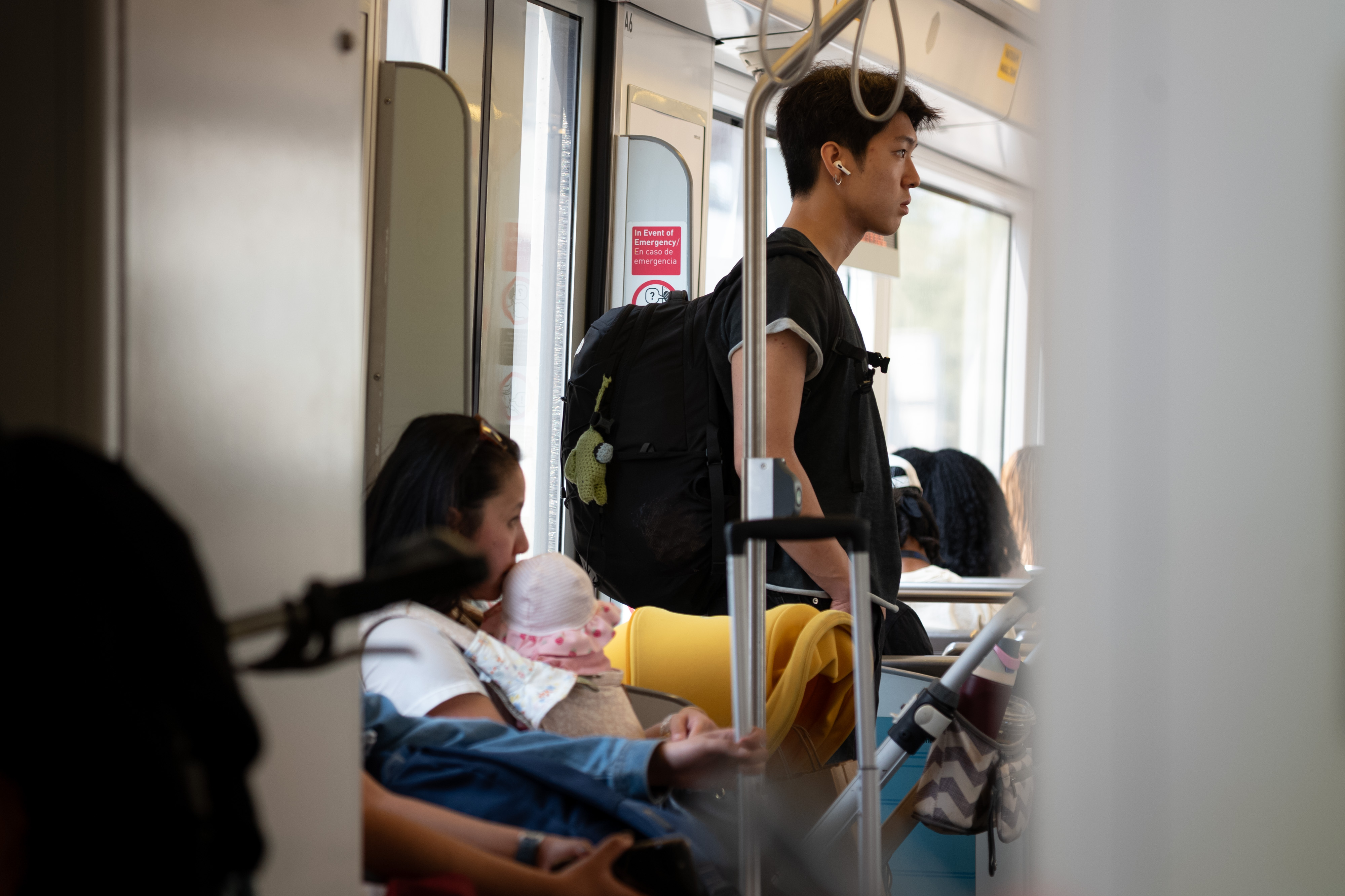 Standing room only on the A line to Pasadena on...