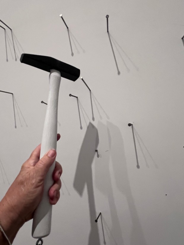 Piece from the "Yoko Ono: Music of the Mind" exhibit at the Broad museum in Los Angeles, May 2026. (Photo by Marla Jo Fisher, Orange County Register/SCNG)
