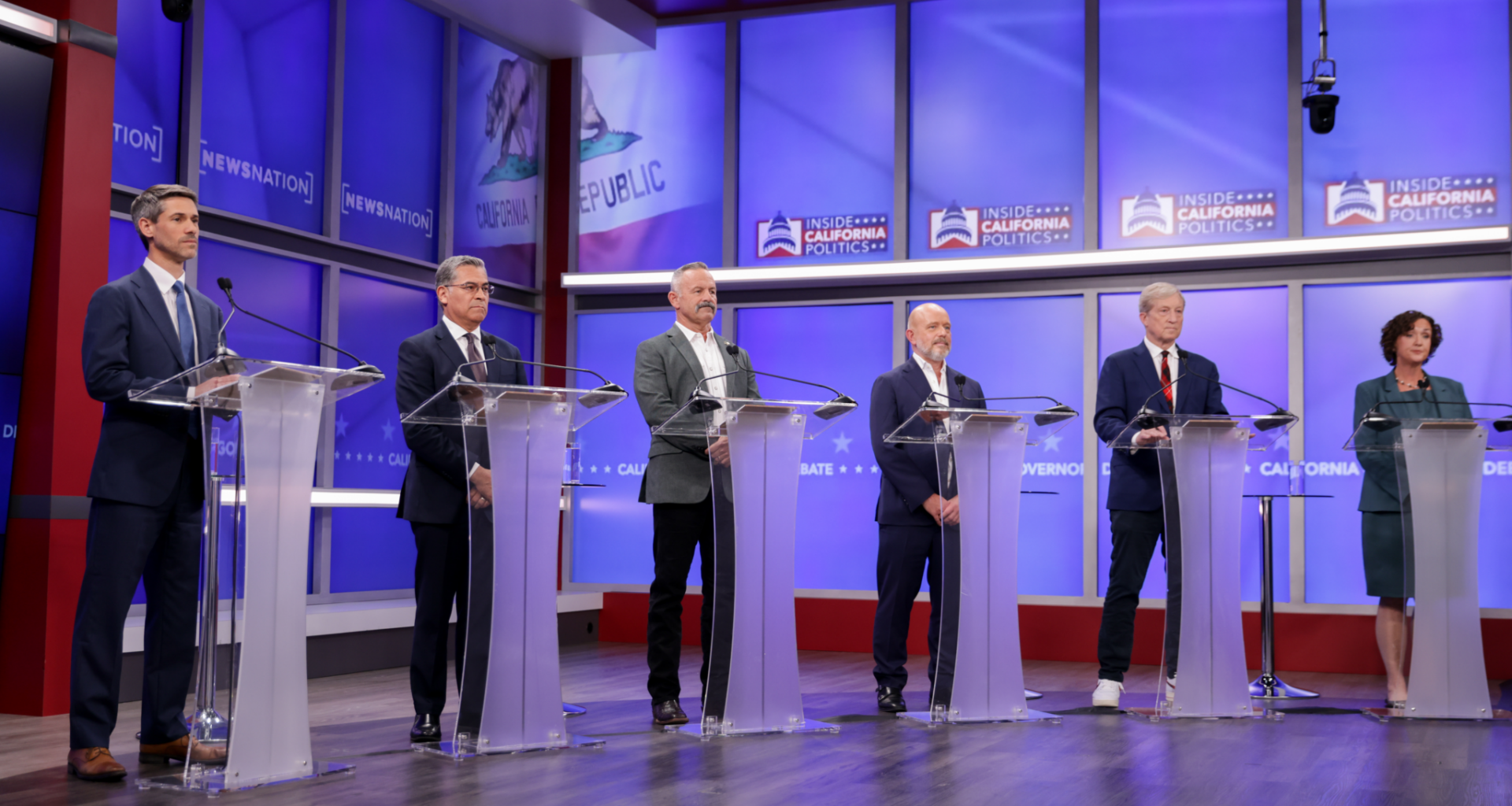 California gubernatorial candidates divided over education funding and social issues