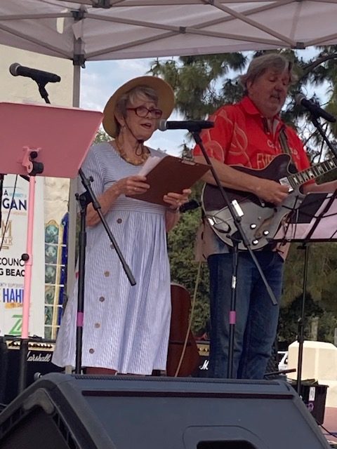Organizers of the inaugural Sing-a-Long Beach, Mary Barton and Stan...