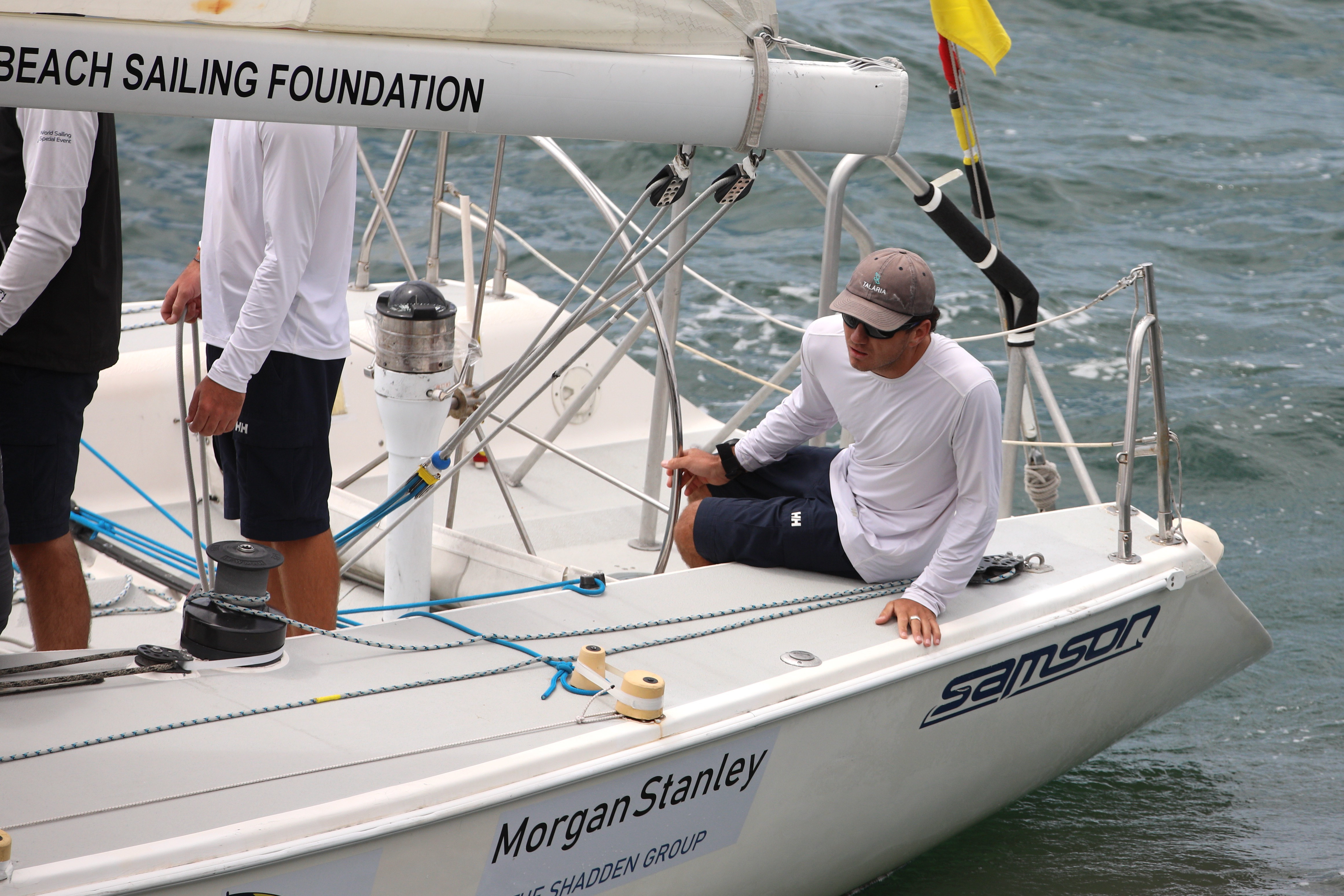 Australiaâs Cole Tapper steers his team to victory at the...