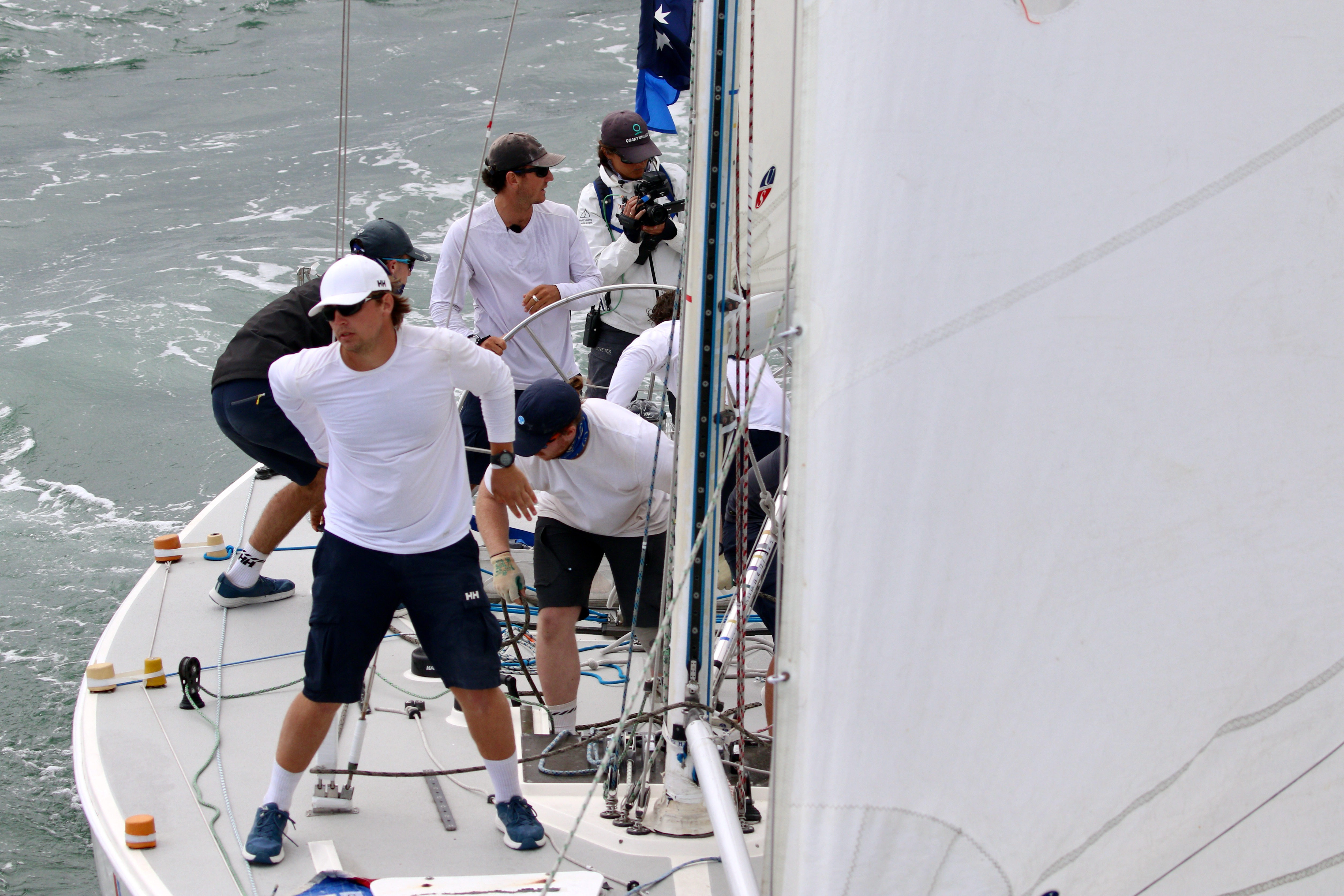 Australiaâs Cole Tapper steers his team to victory at the...