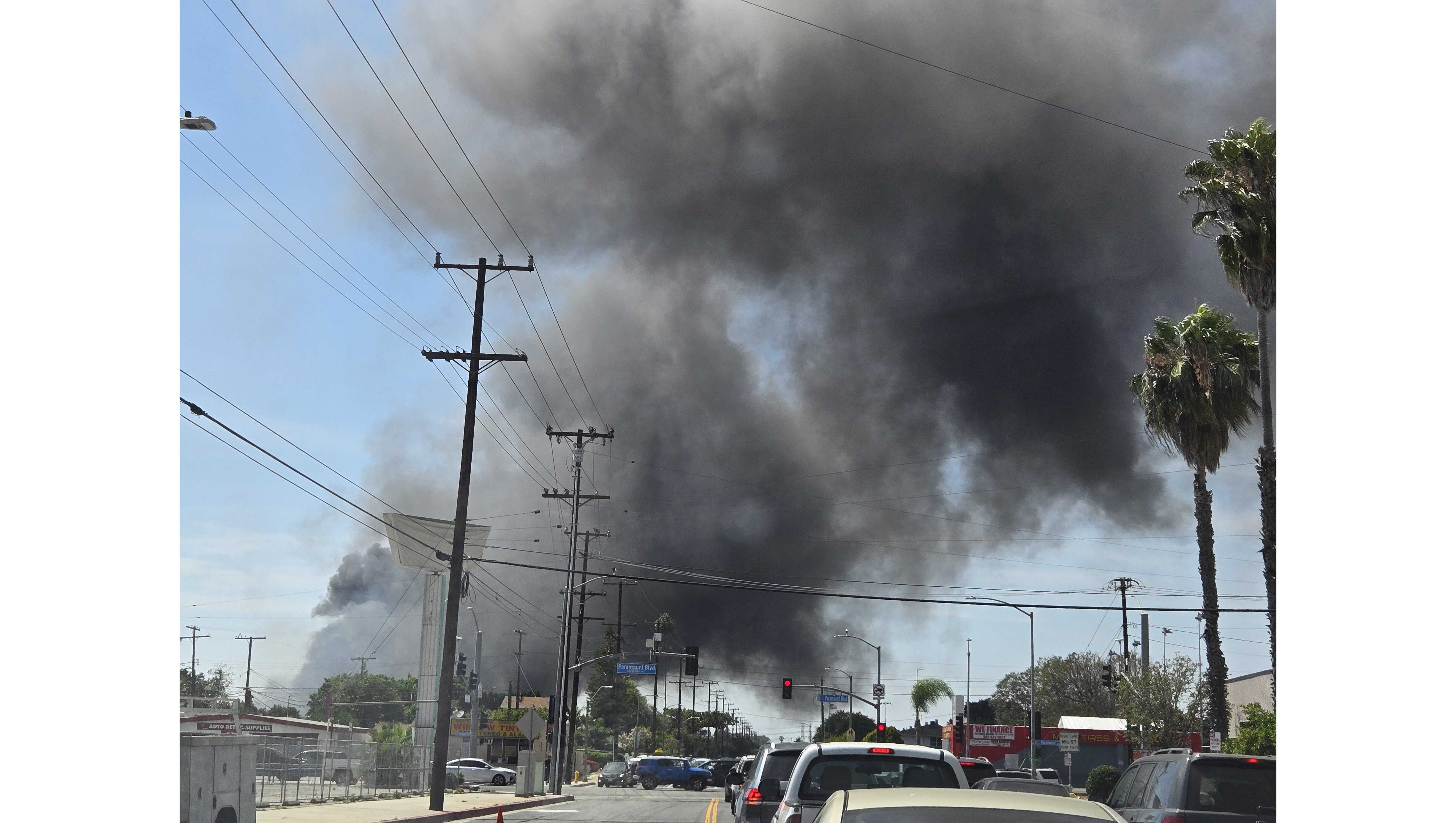 A fire at an industrial building in the 11800 block...