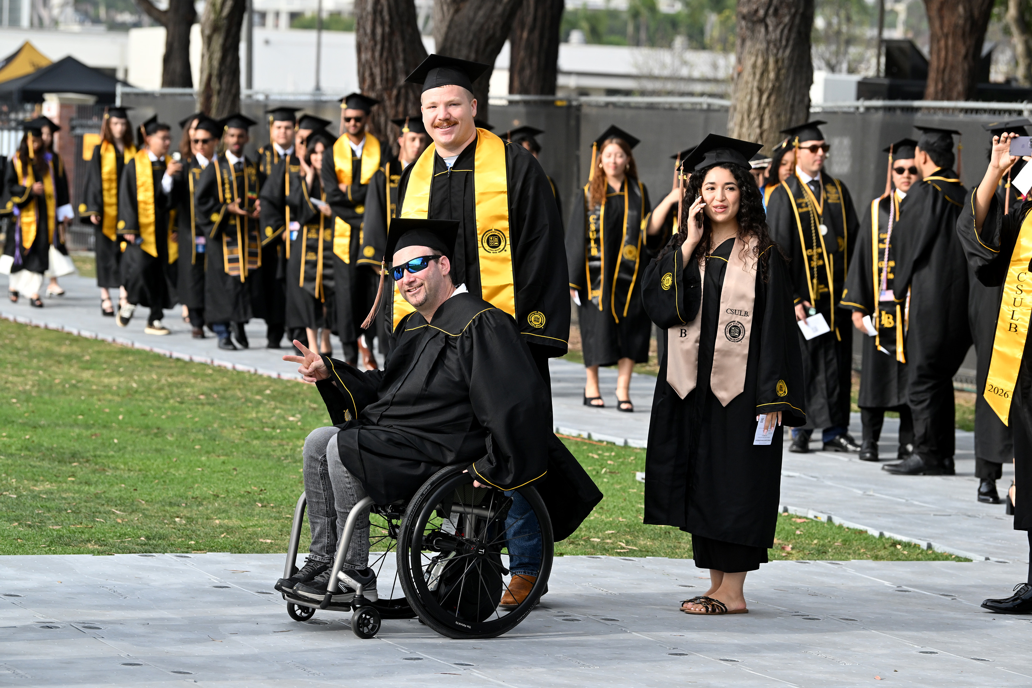 Cal State University Long Beach celebrates its graduates during commencement...