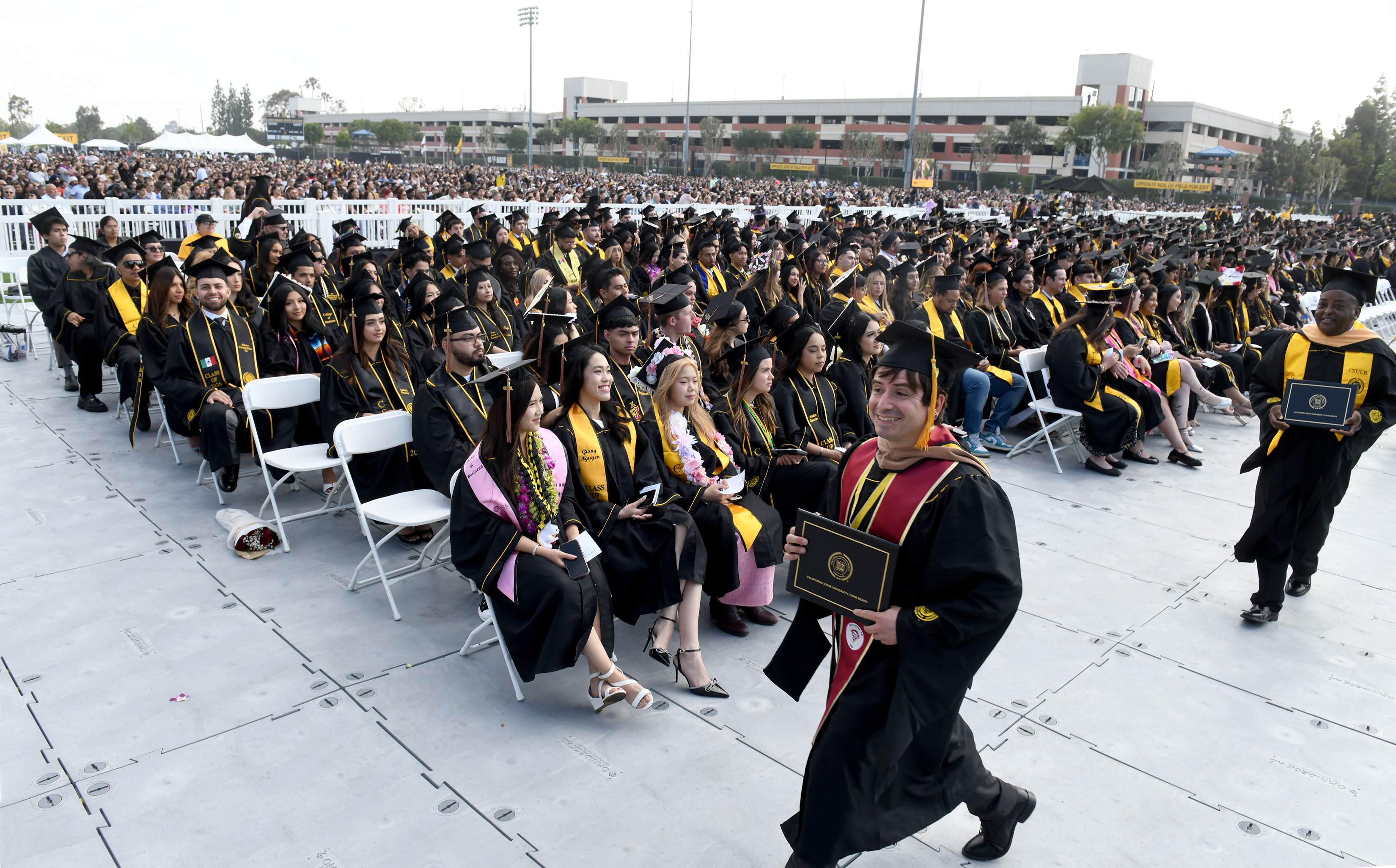 Cal State University Long Beach celebrates its graduates during commencement...
