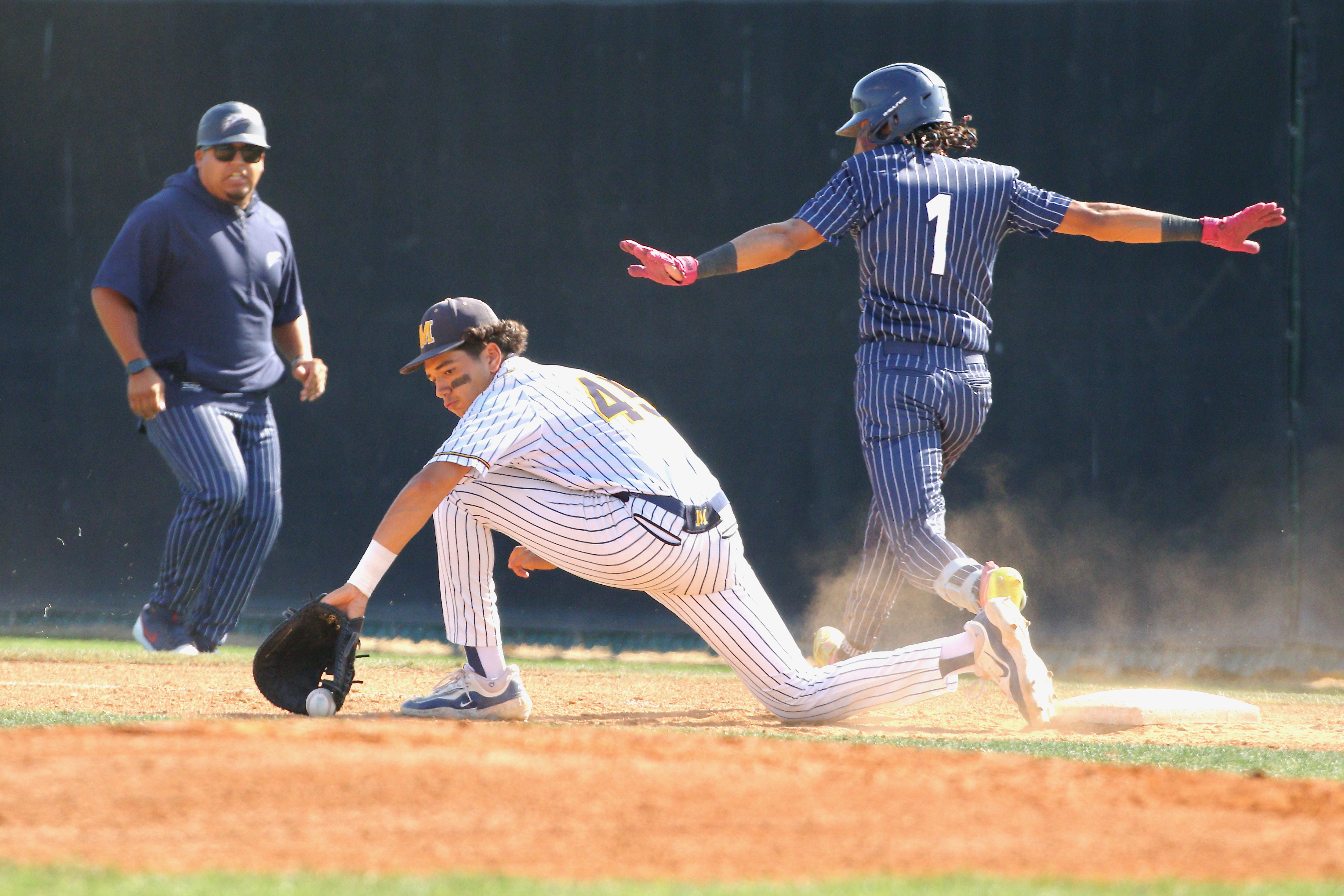 Summit Evan Spencer makes the safe call on his fourth...