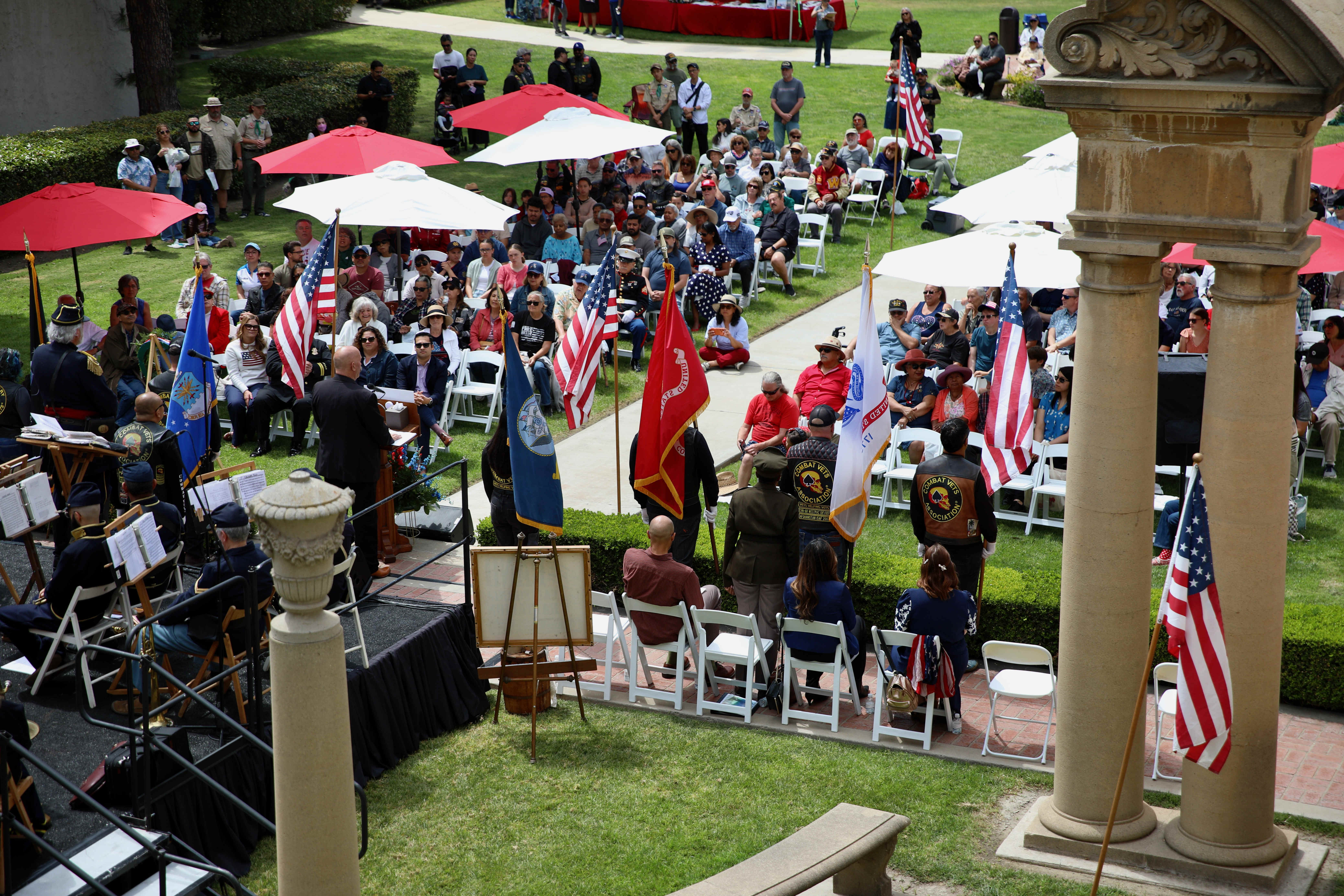 Attendees remember members of the military who lost their lives...