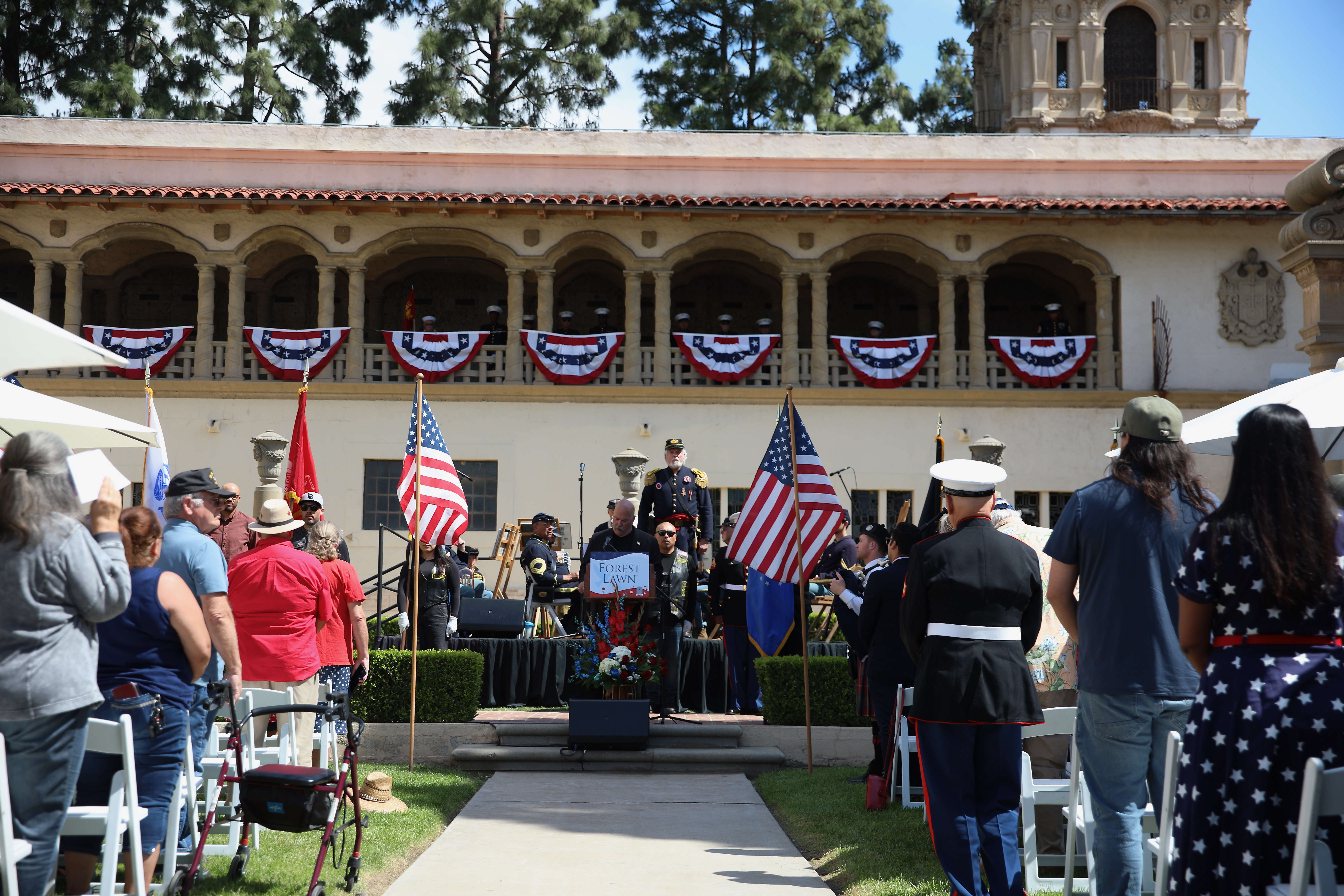 Attendees remember members of the military who lost their lives...