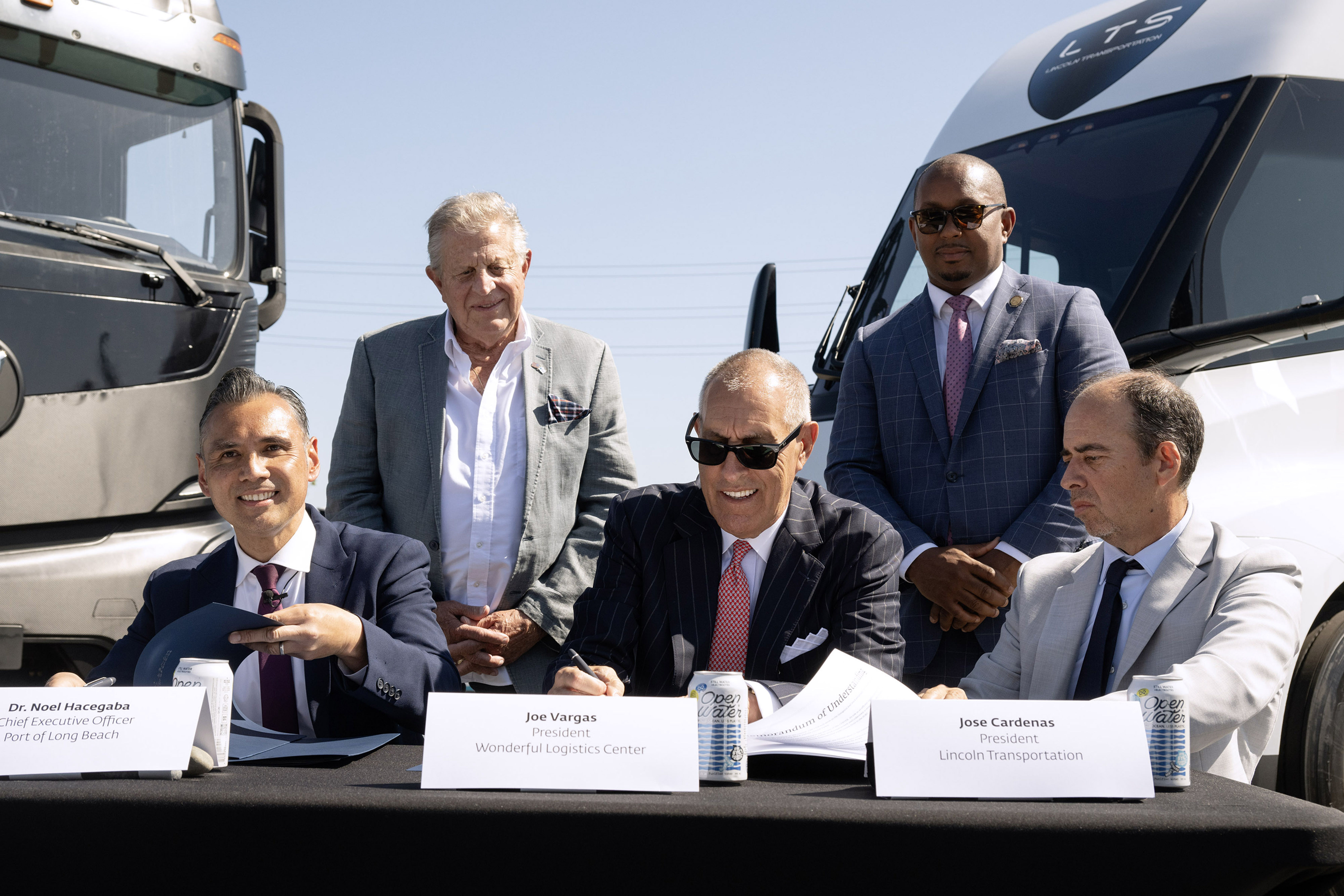 From left, Port CEO Noel Hacegaba, Wonderful Real Estate Development...