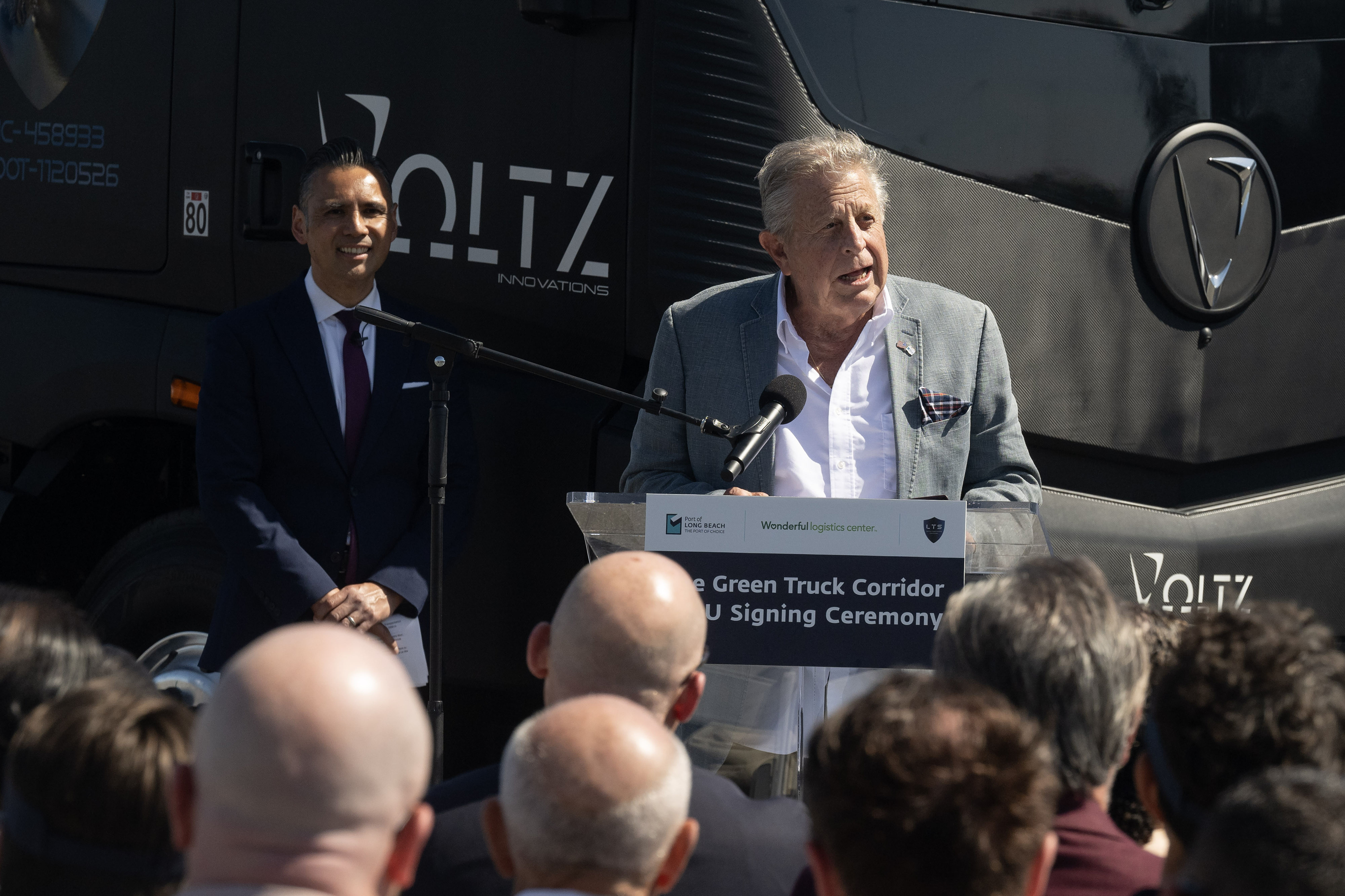 President of the Long Beach Board of Harbor Commissioners Frank...
