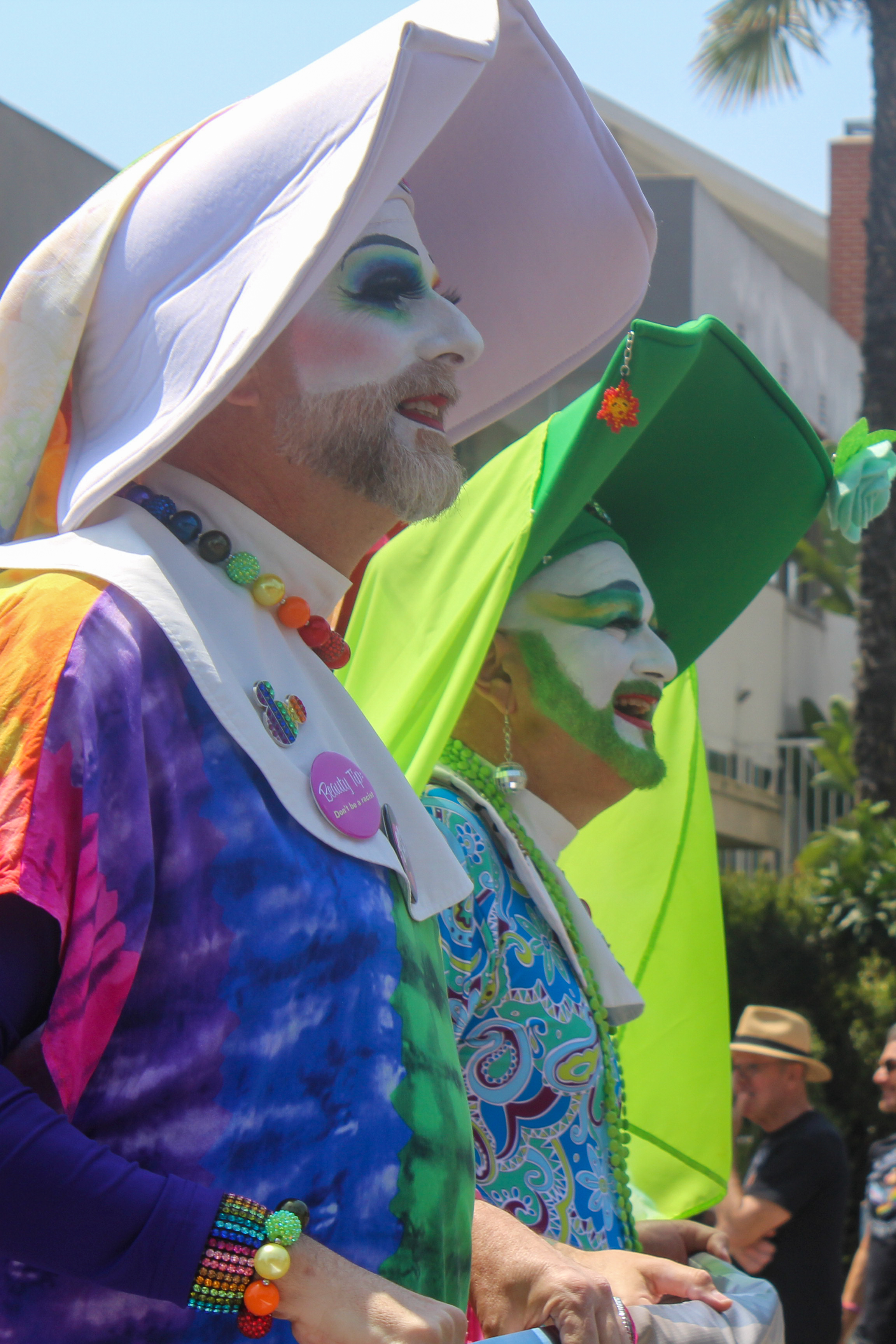 Members of the Sisters of Perpetual Indulgence participated in the...