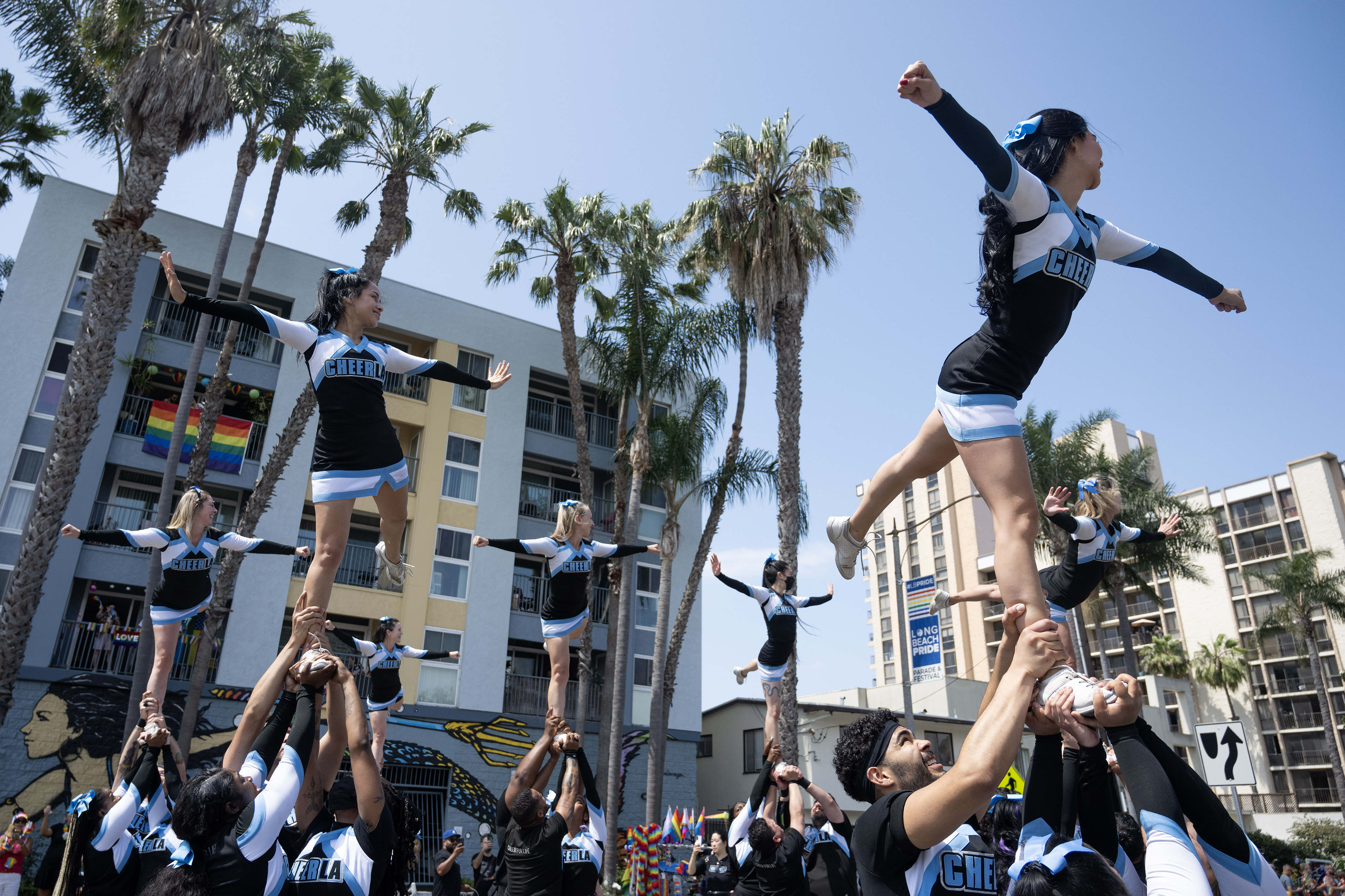 Cheer LA participates in the 42nd annual Long Beach Pride...