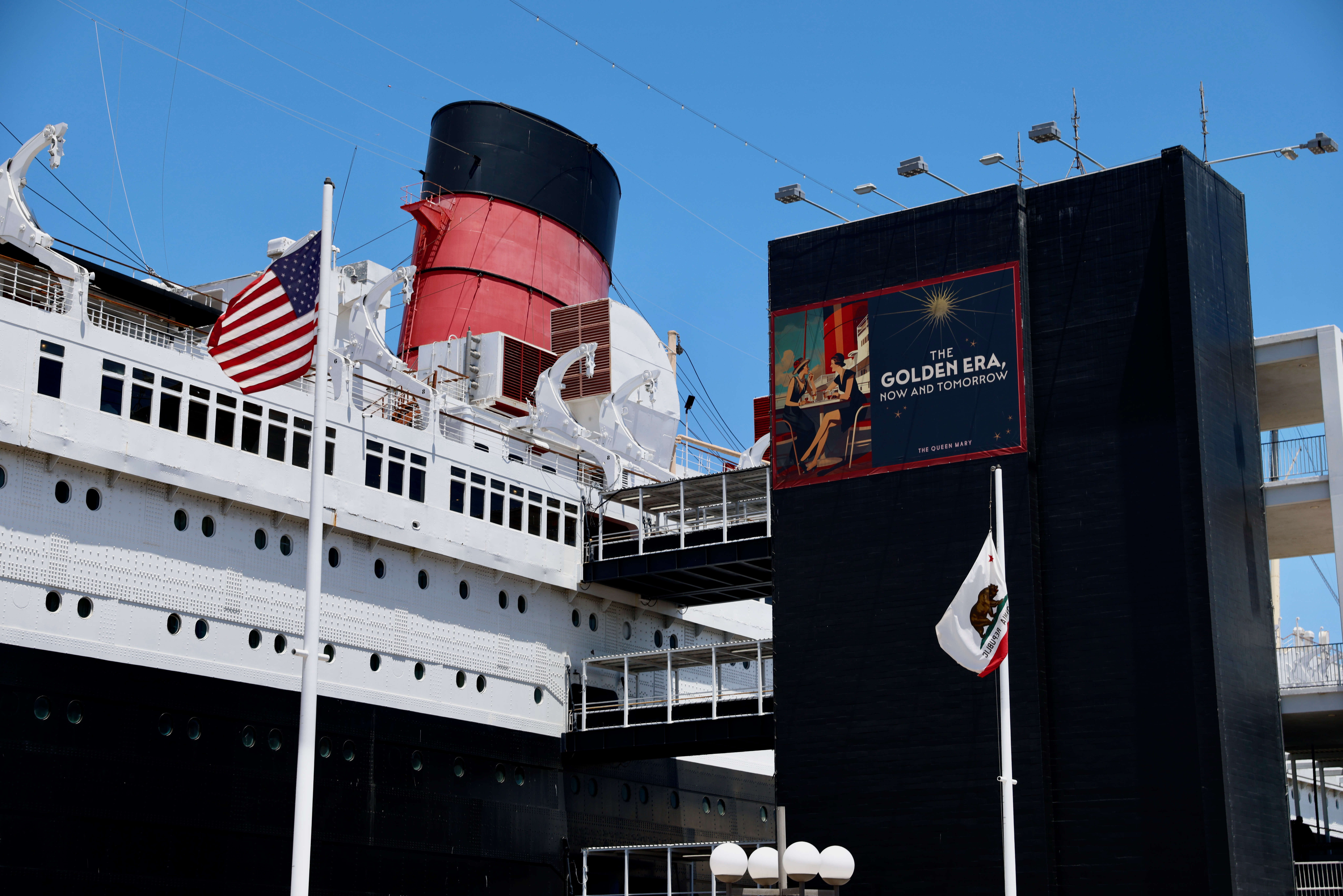 The Queen Mary in Long Beach celebrates the 90th anniversary...