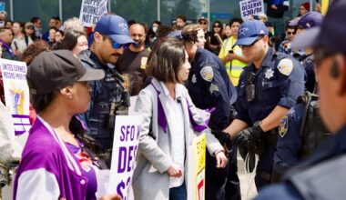 S.F. supervisors, past and present, arrested at SFO anti-ICE protest