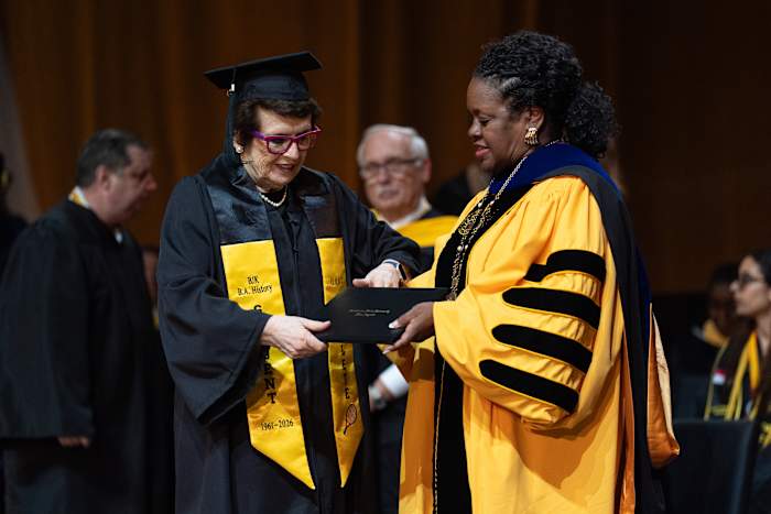 Billie Jean King, 82, earns a college degree 65 years after starting at Cal State LA
