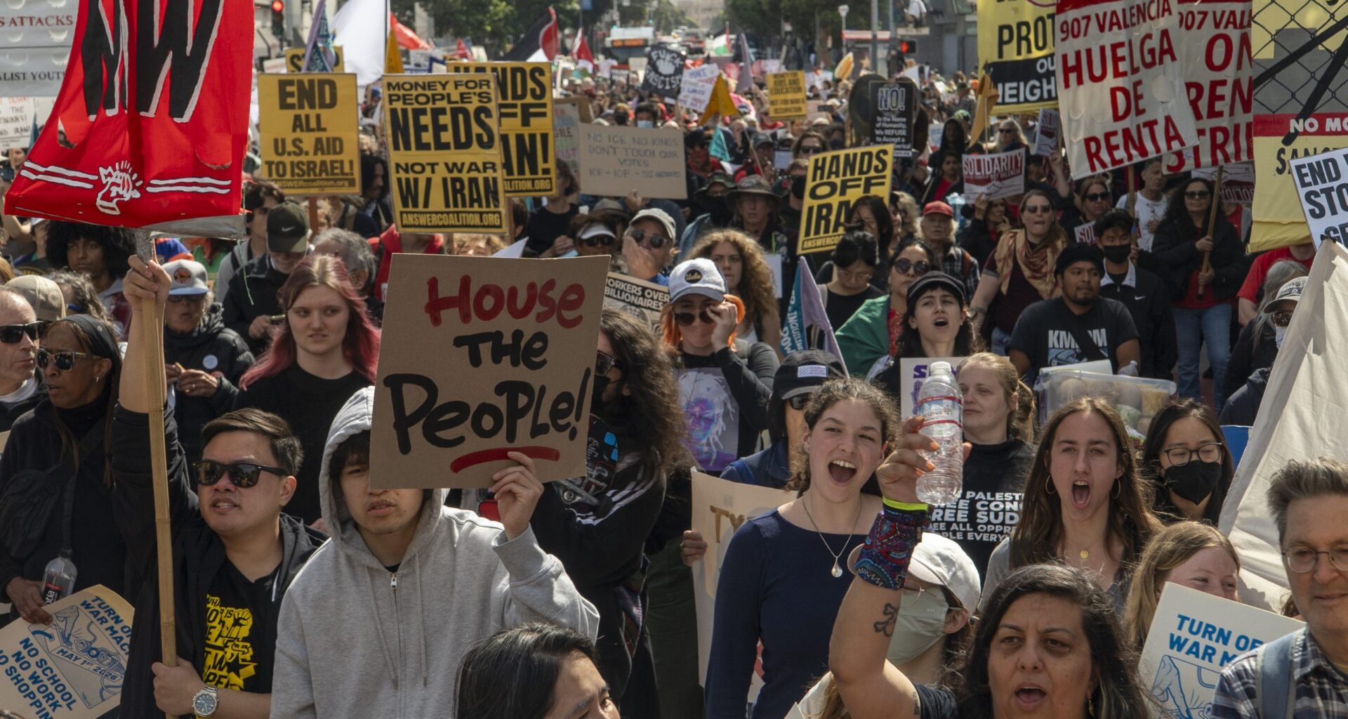 For Protest Organizers, Decrying Oligarchy Now Means Push for State Tax Reform
