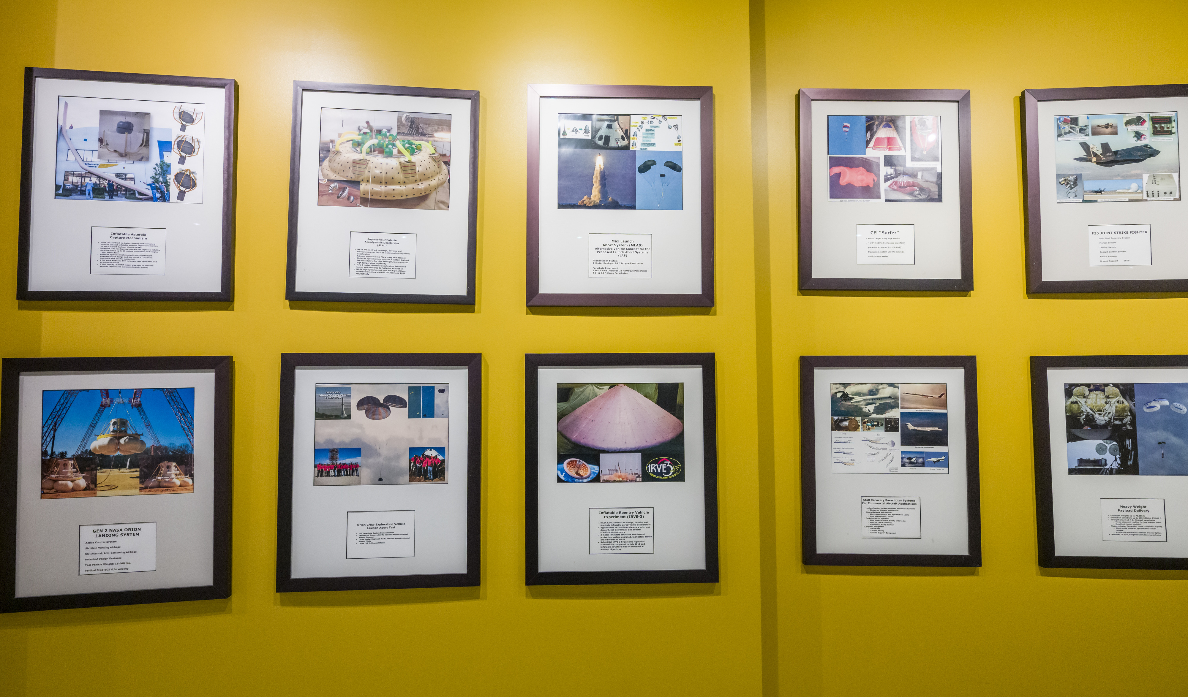 On display at Airborne Systems in Santa Ana on Friday,...