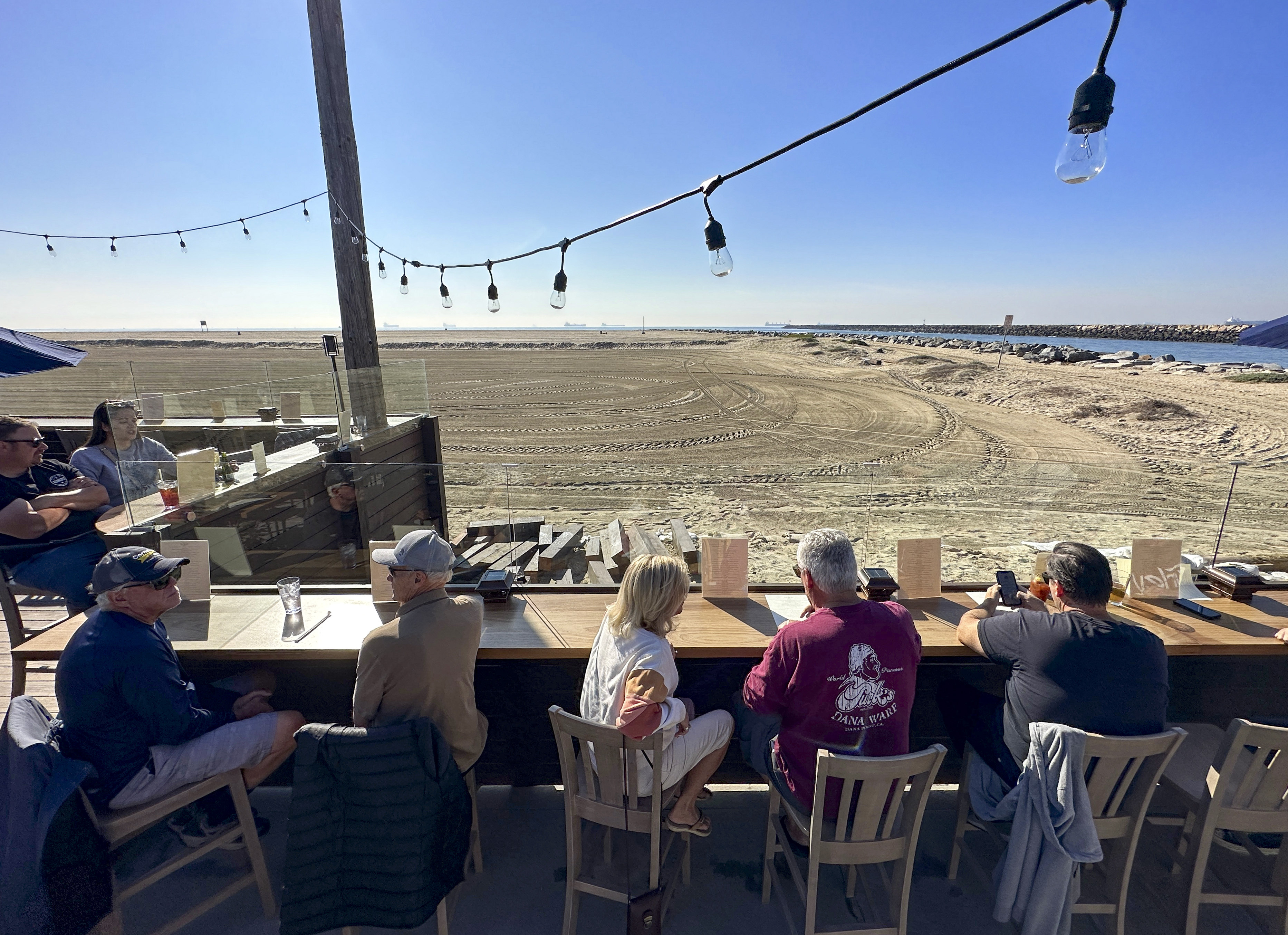 Visitors during opening day at The Beach House in Seal...