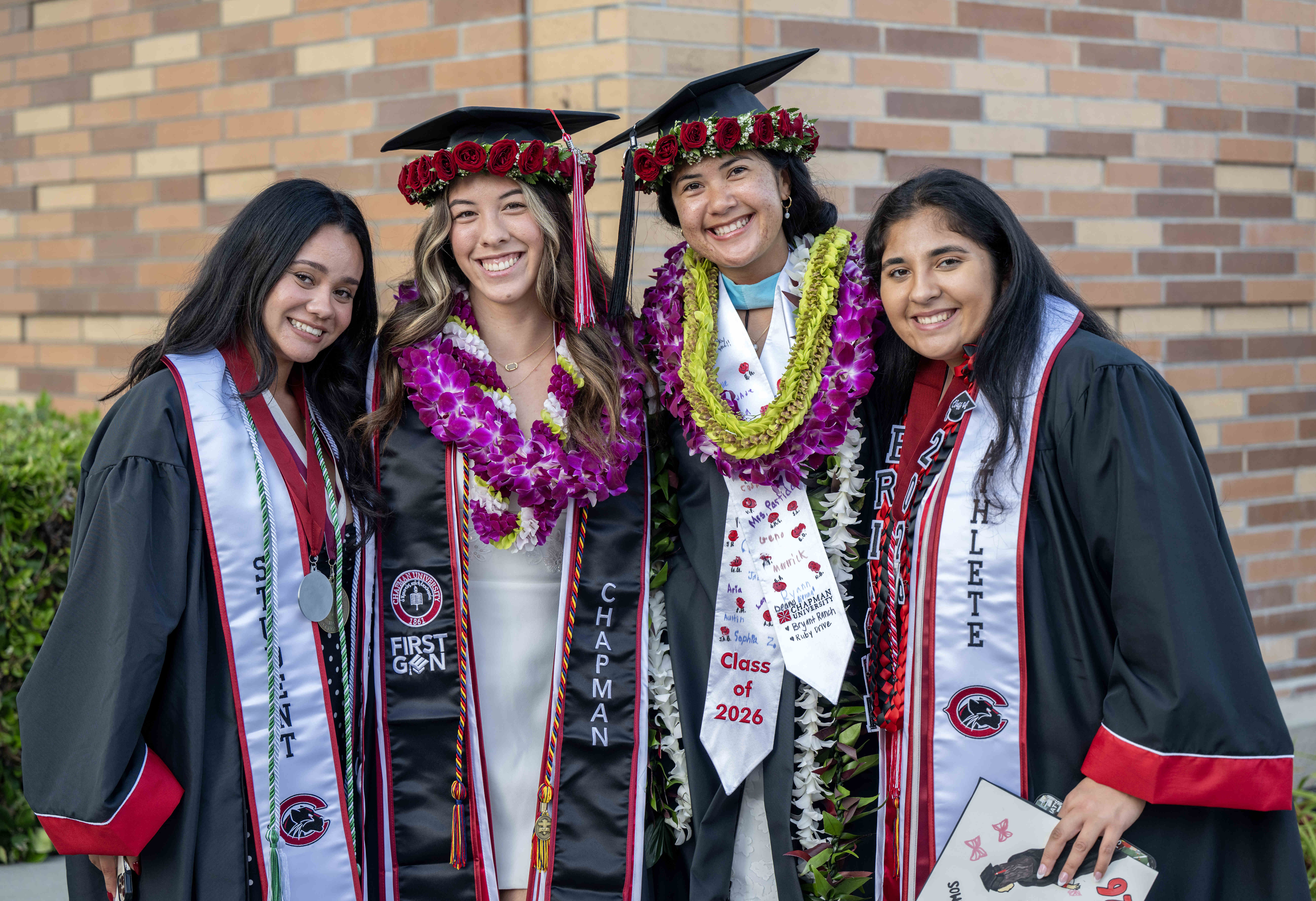 Friends Alyssa Hernandez, McKenna Nolasco, Serena Lovell and Brianna Zamora,...