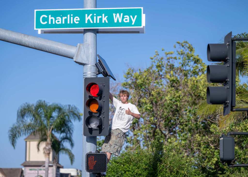 Westminster’s new street signs honoring Charlie Kirk go viral – Orange County Register
