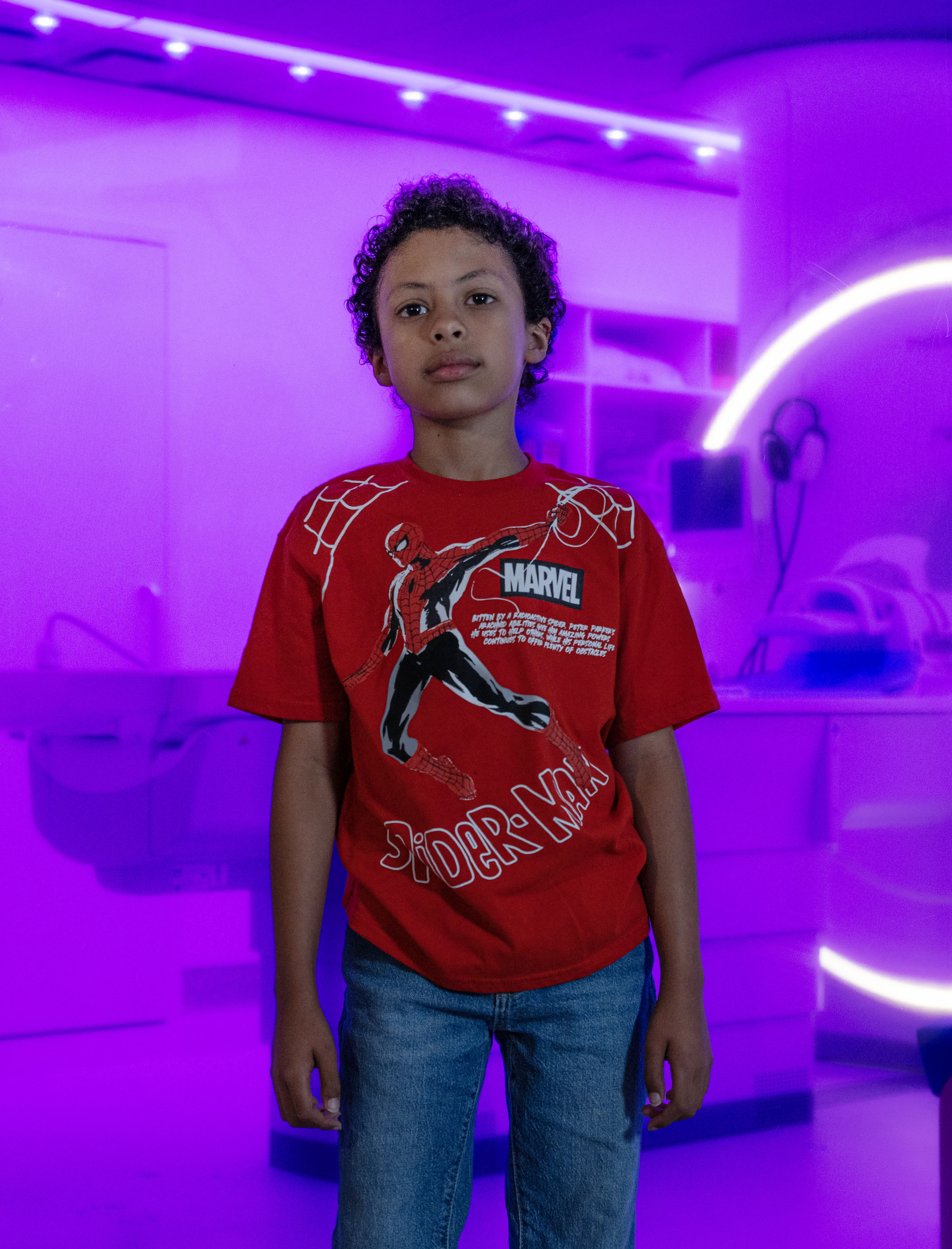 Eight-year-old Jordan Mosley recently received an âAmbient Experience” MRI scan...