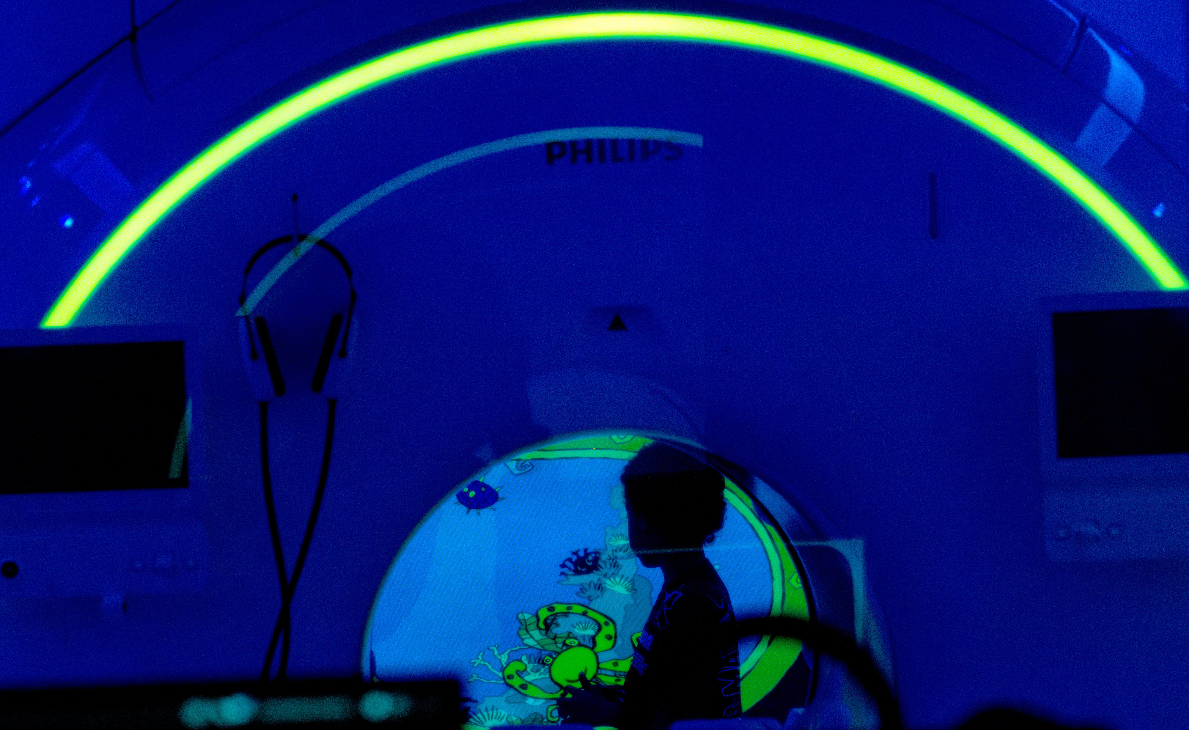 Eight-year-old Jordan Mosley recently received an “Ambient Experience” MRI scan...