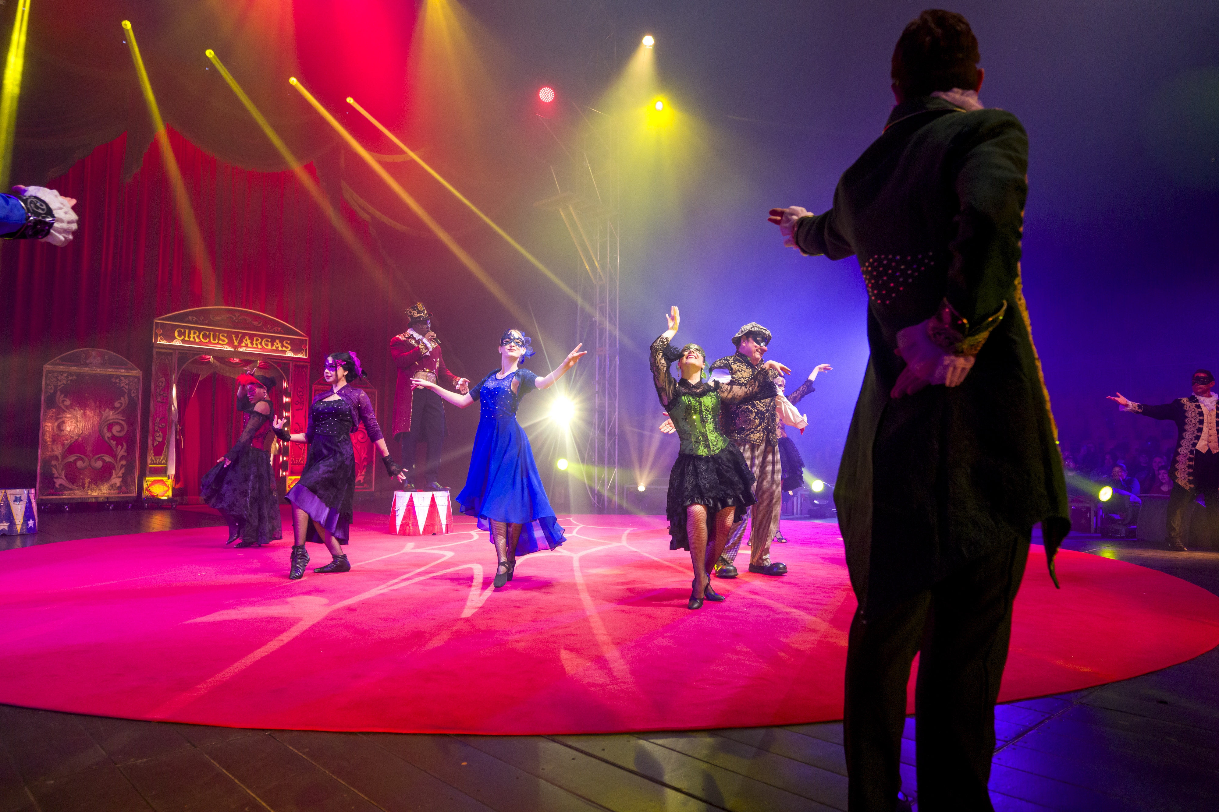 Circus Vargas performers take the center ring for the opening...